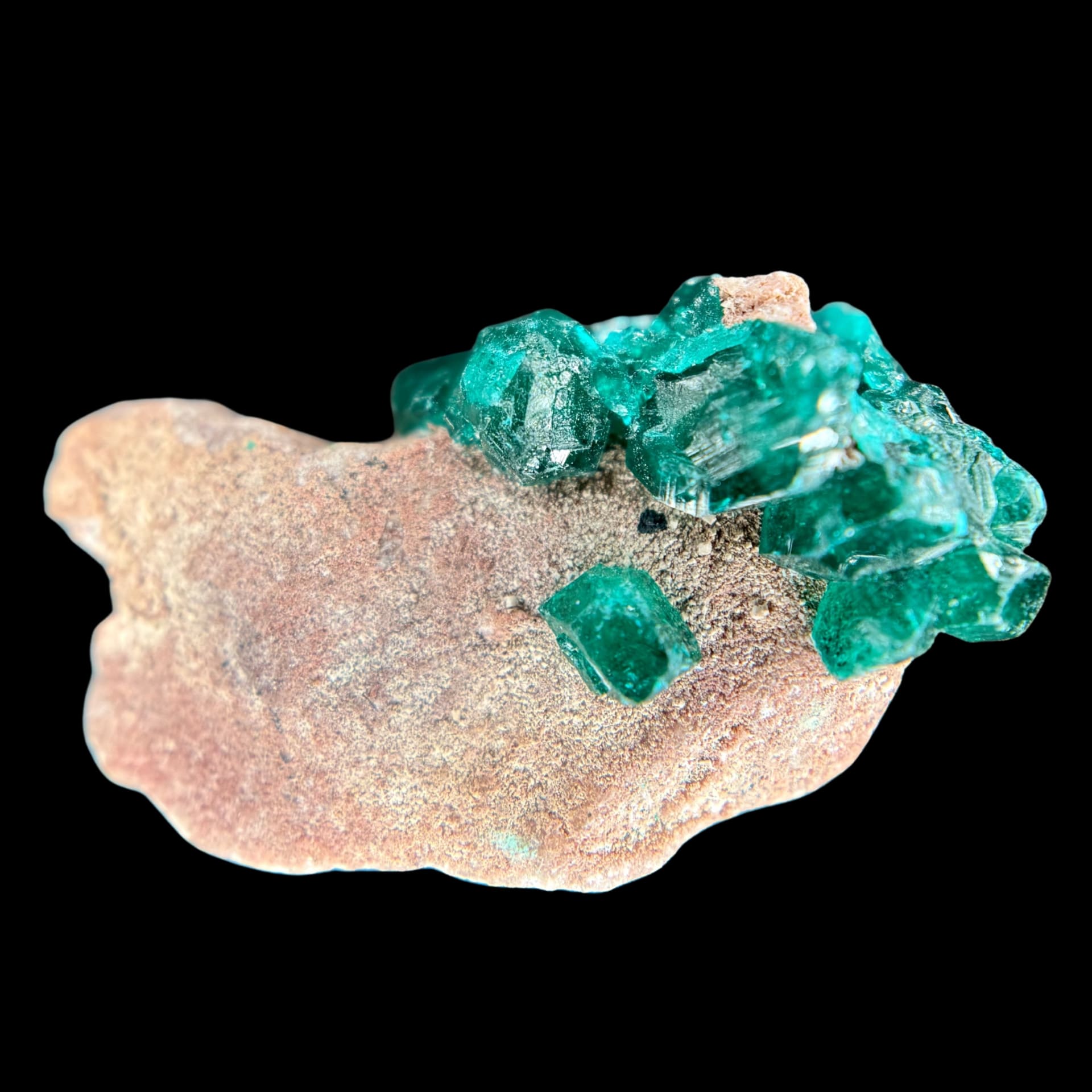 Dioptase Verte Émeraude sur gangue - Mashamba West (RD Congo)