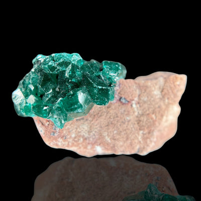 dioptase specimen RD Congo sur gangue