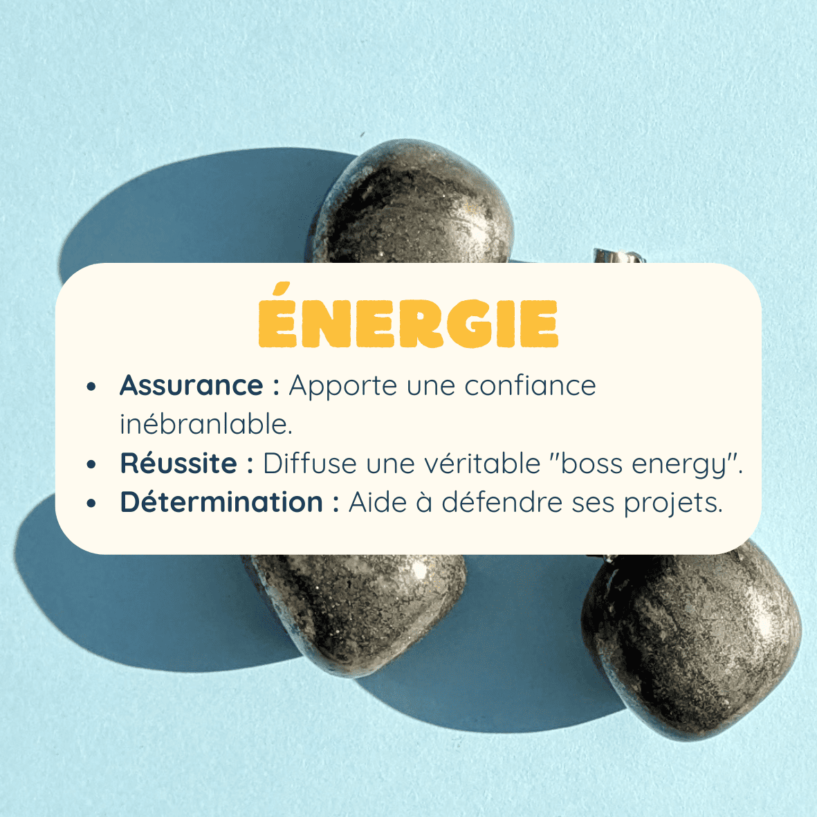 Pendentif en pyrite – Protection et Force Intérieure