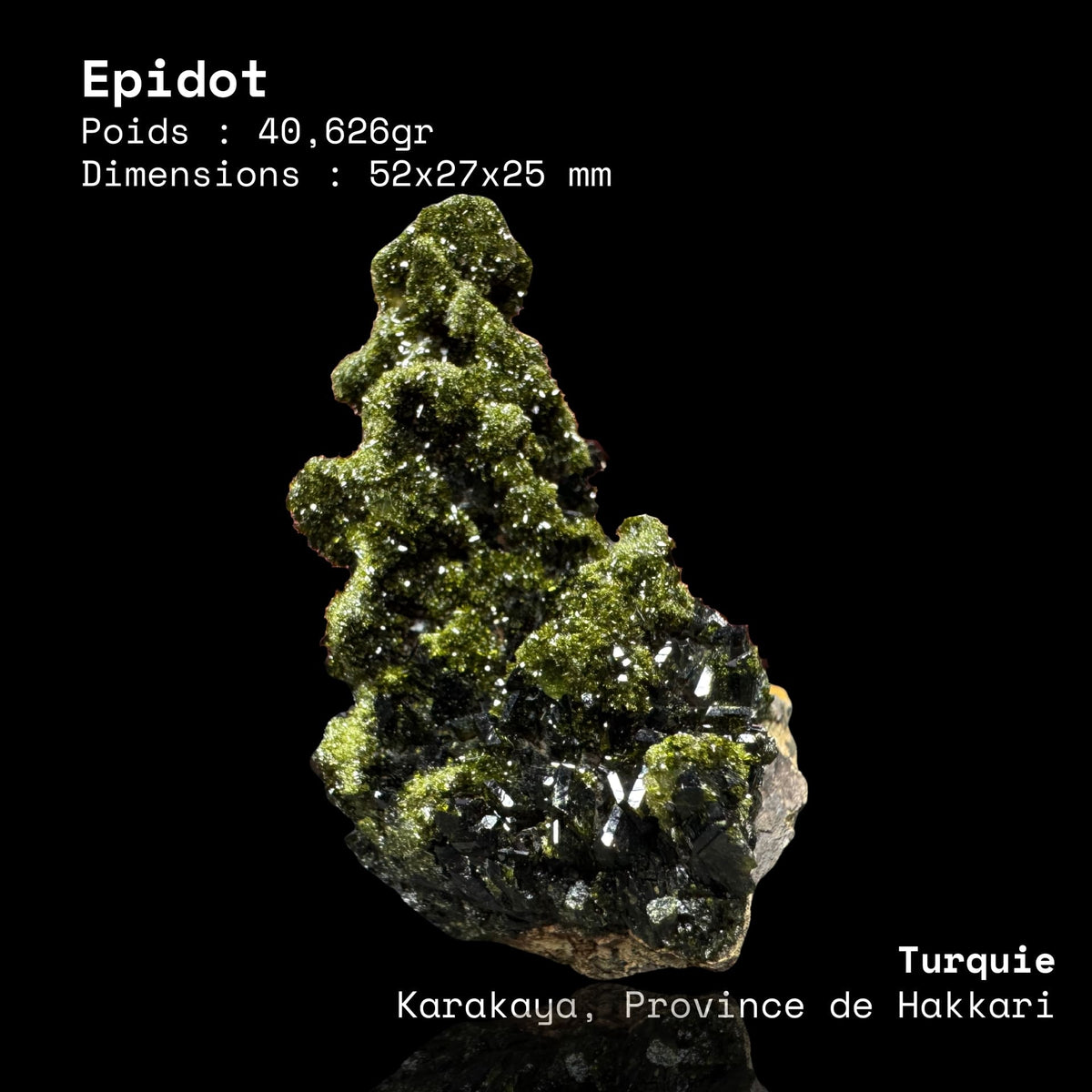 Épidote sculpturale 40,6g Turquie
