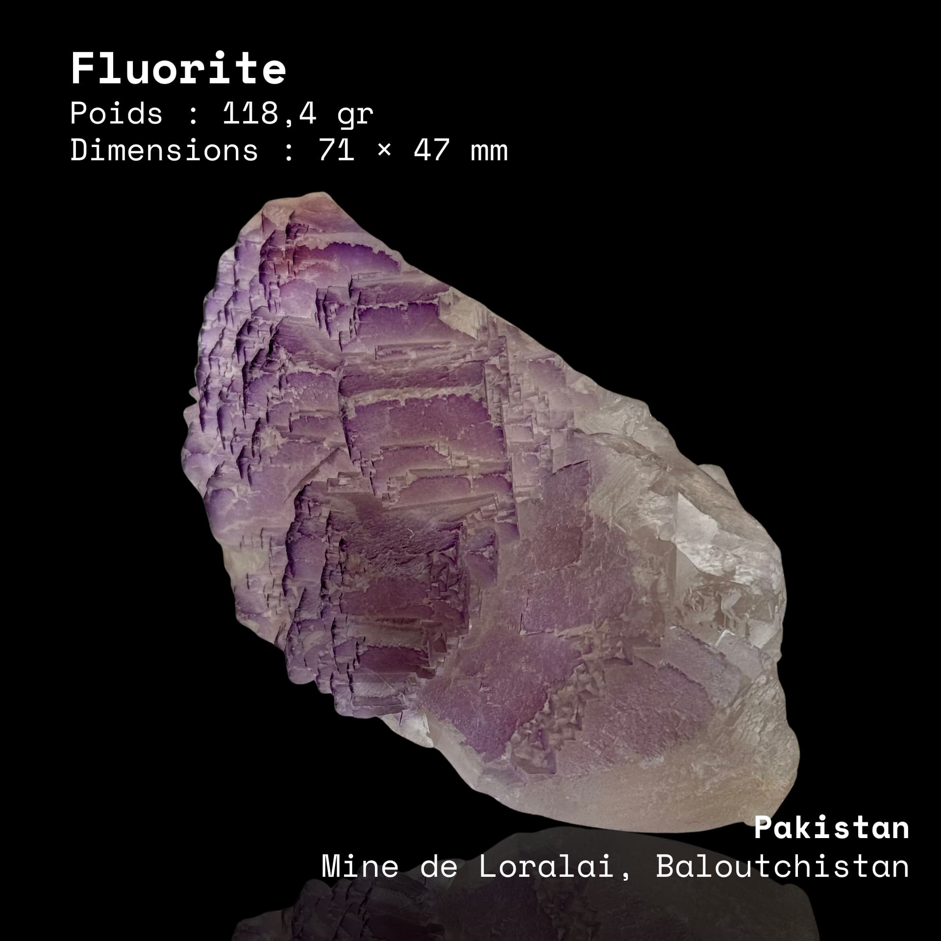 Fluorite Loralai Pakistan n°1