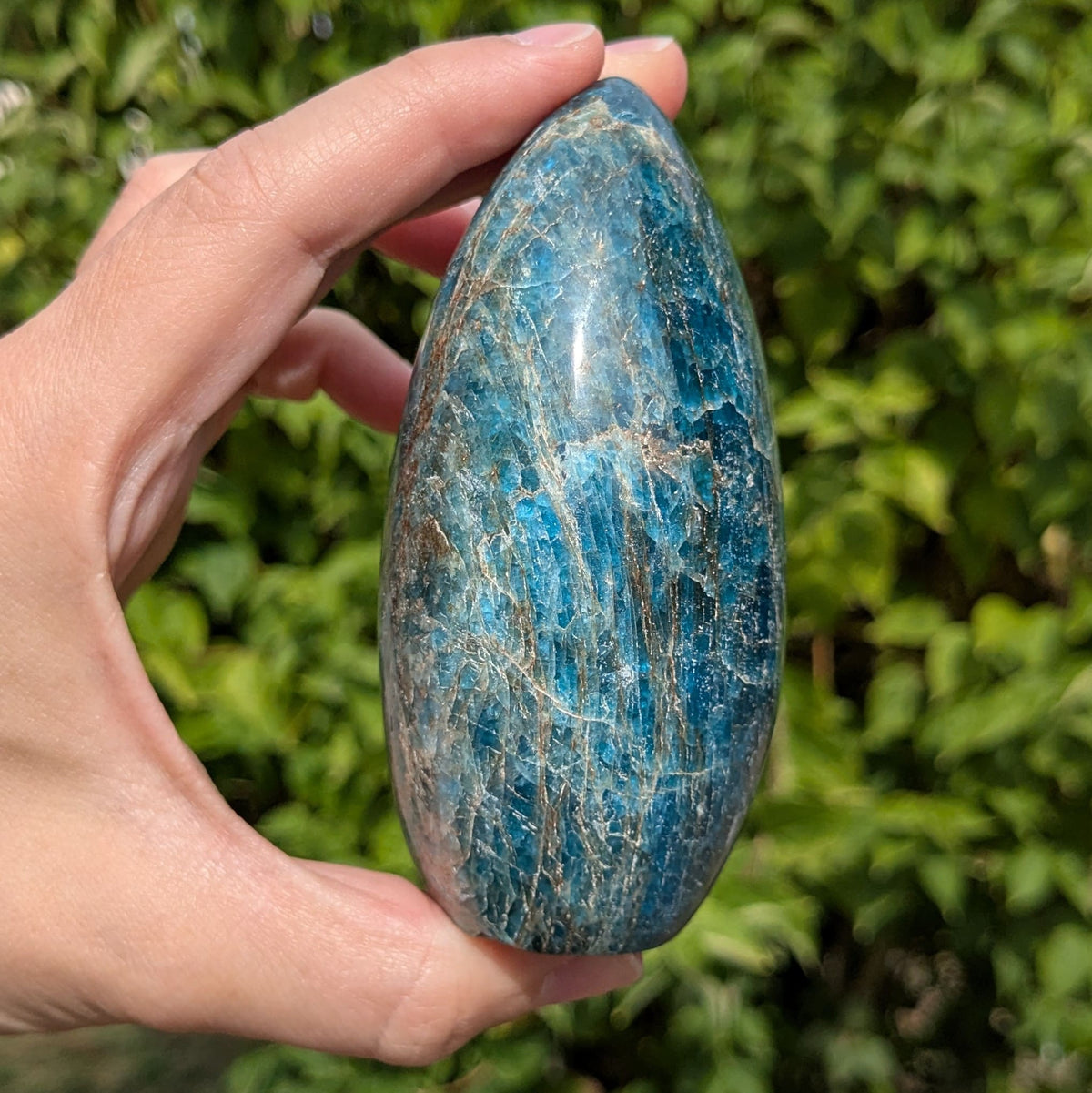Bloc en Apatite bleue