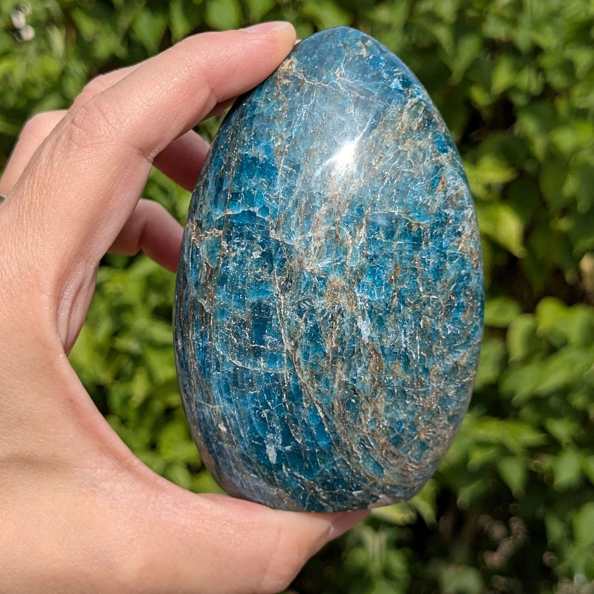 Bloc en Apatite bleue