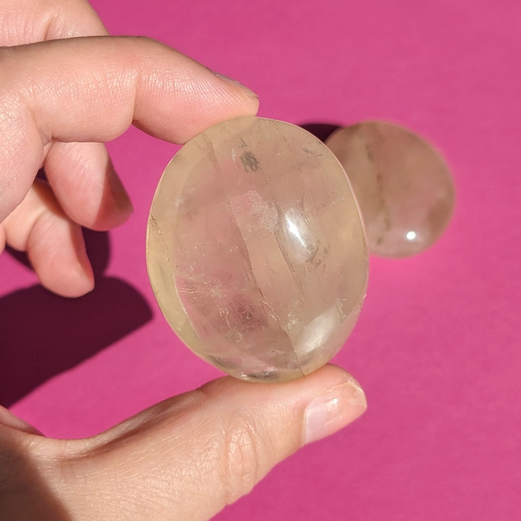 galet pierre quartz fumé