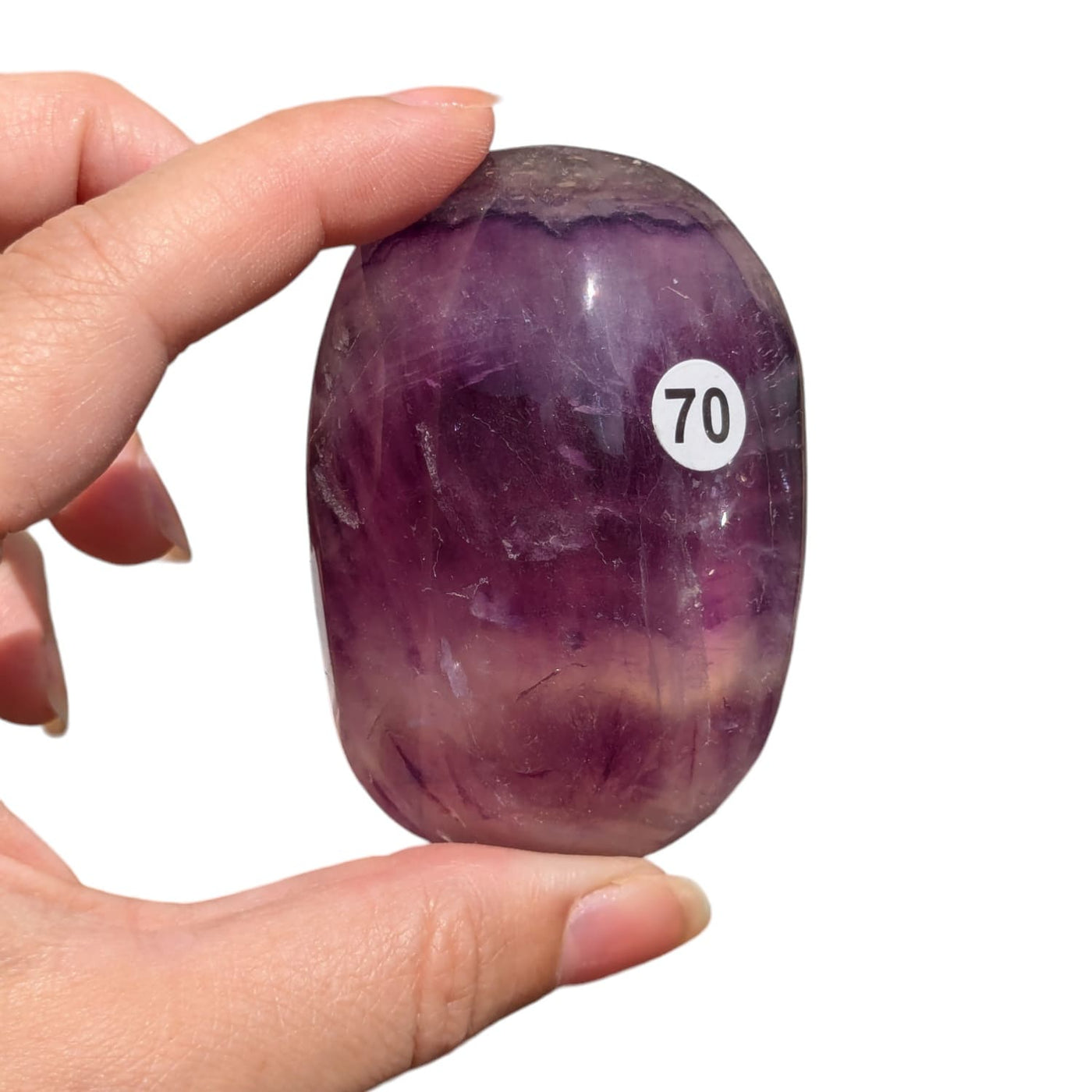Bijoux et pierres en fluorite violette