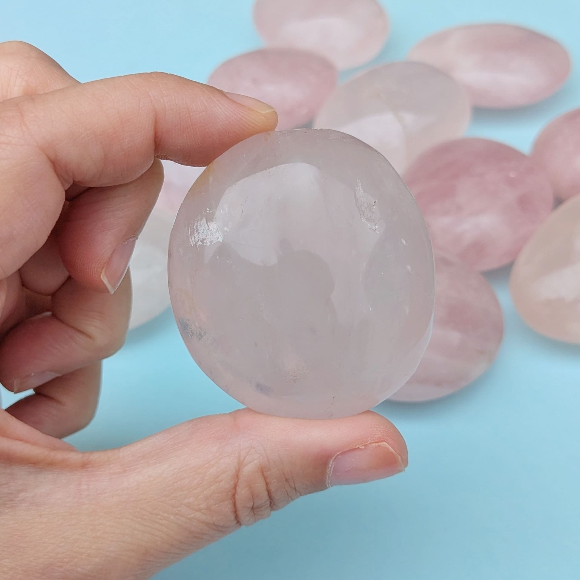 galet pierre naturelle quartz rose