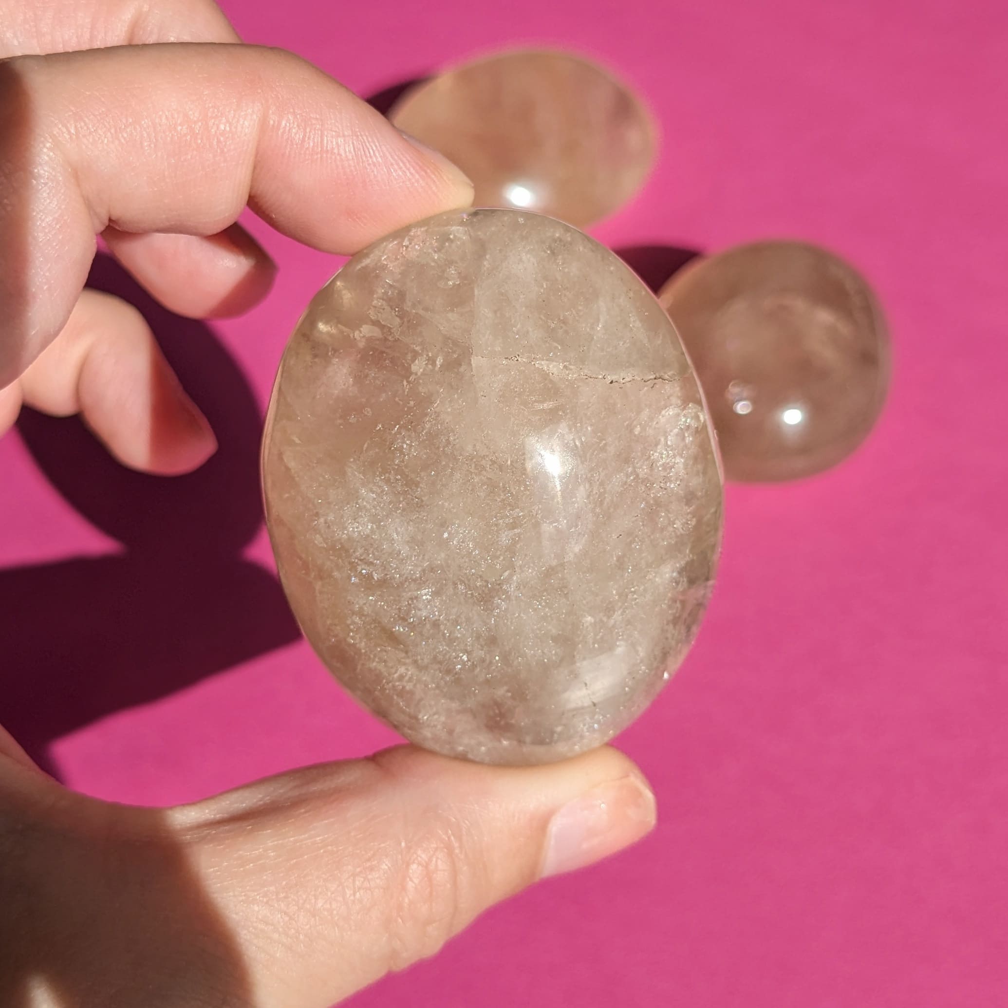 pierre quartz fumé galet