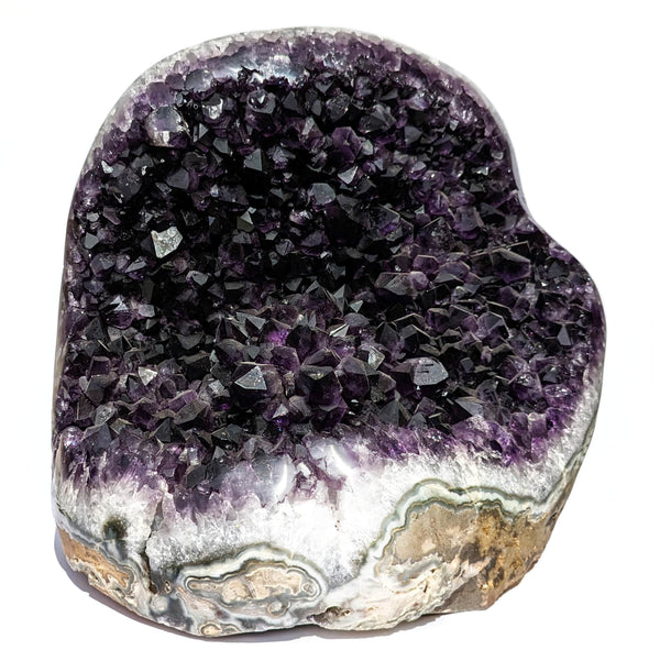 Améthystes, topazes et réalgar — collection Elithos minéraux photosensibles