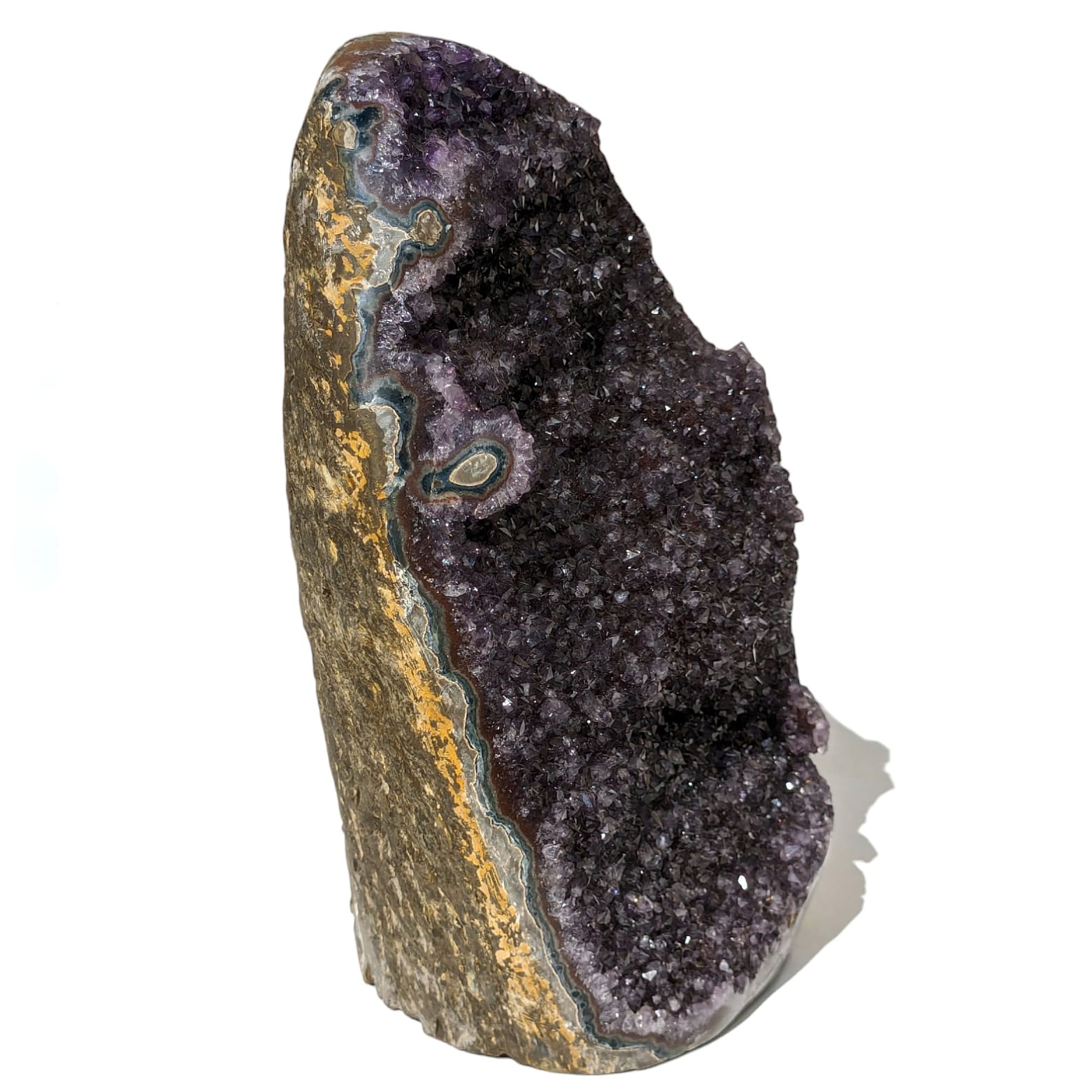 geode amethyste violet foncé