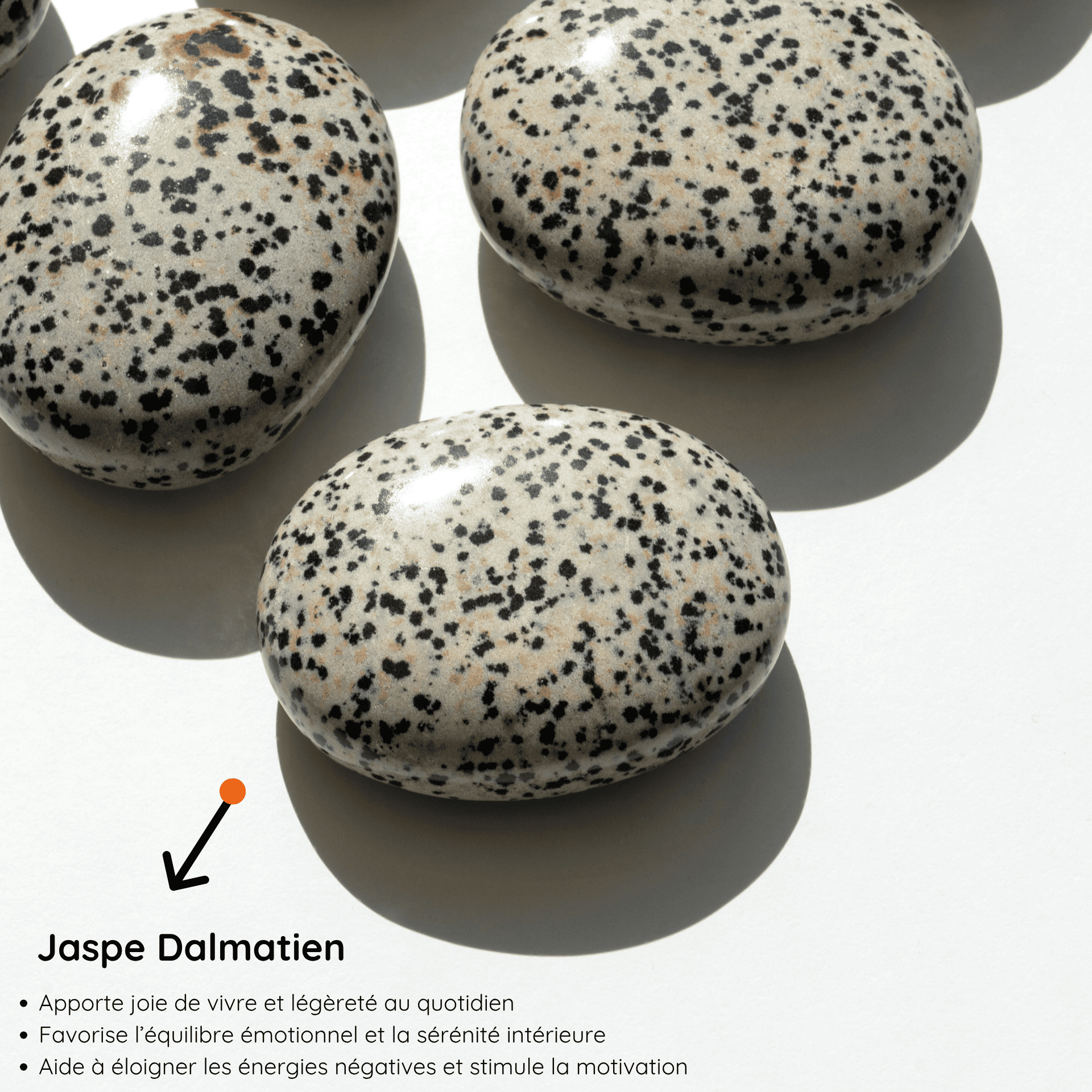 Galet Jaspe Dalmatien Vertus