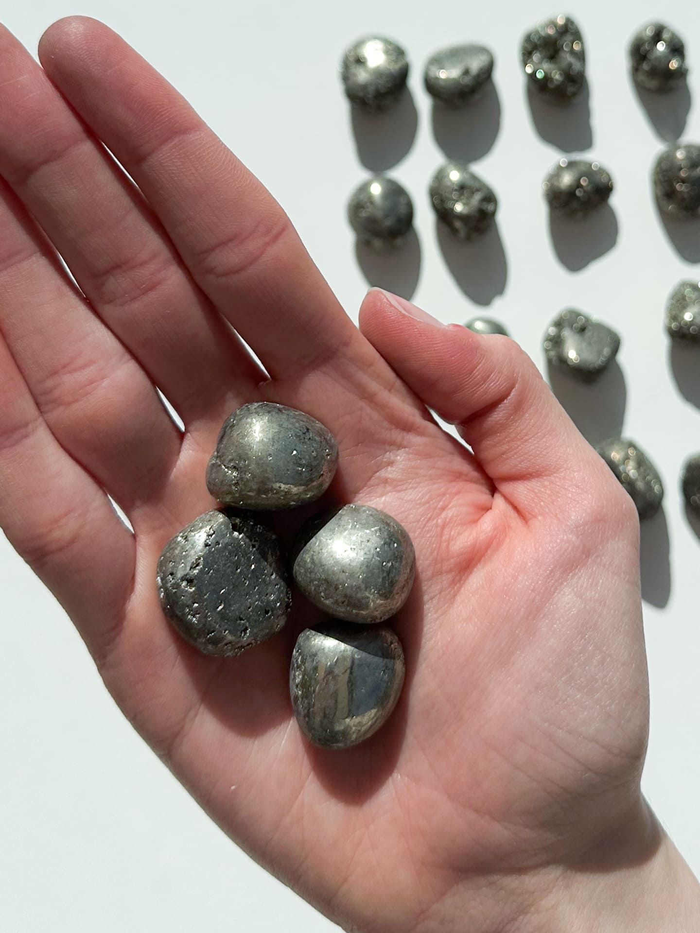Pierre Roulée Pyrite – Abondance et Protection Énergétique