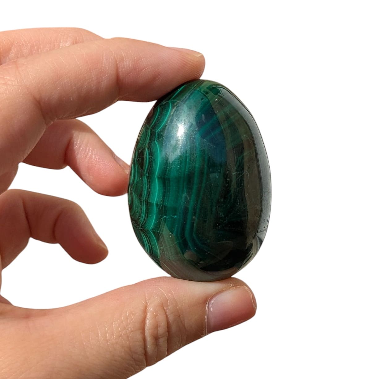 oeuf en pierre malachite
