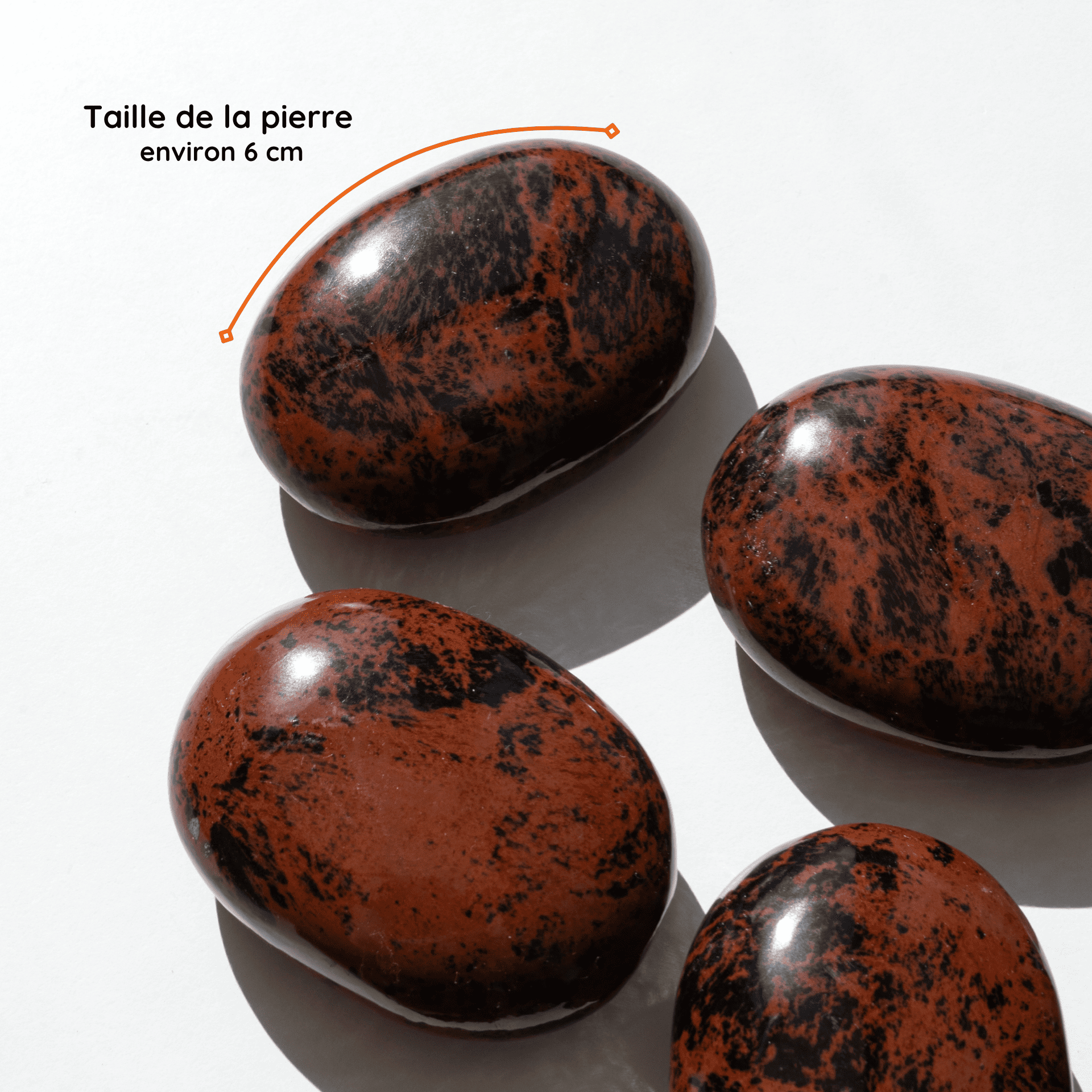 Galet Obsidienne Acajou taille