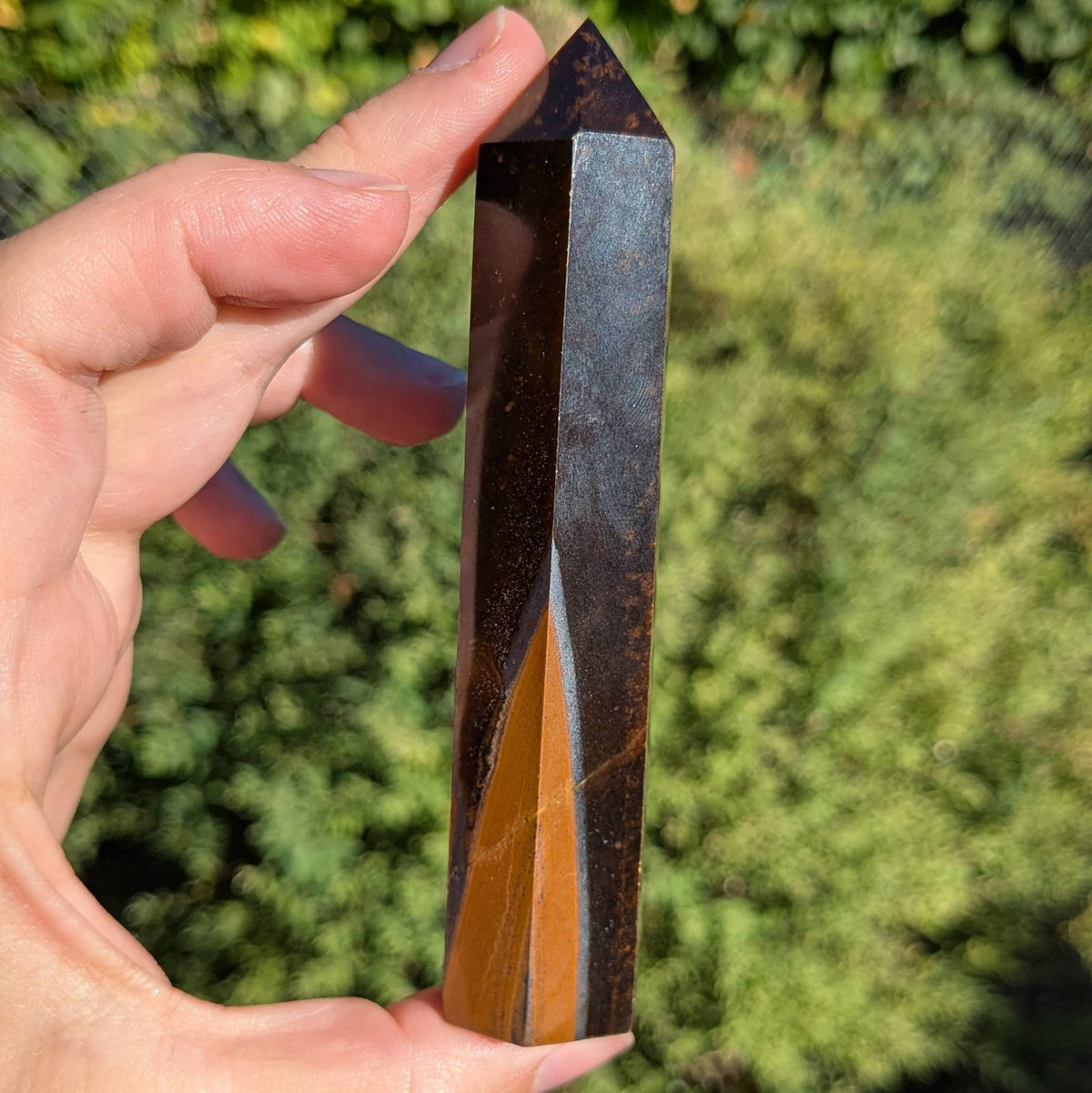Pointe en oeil de tigre