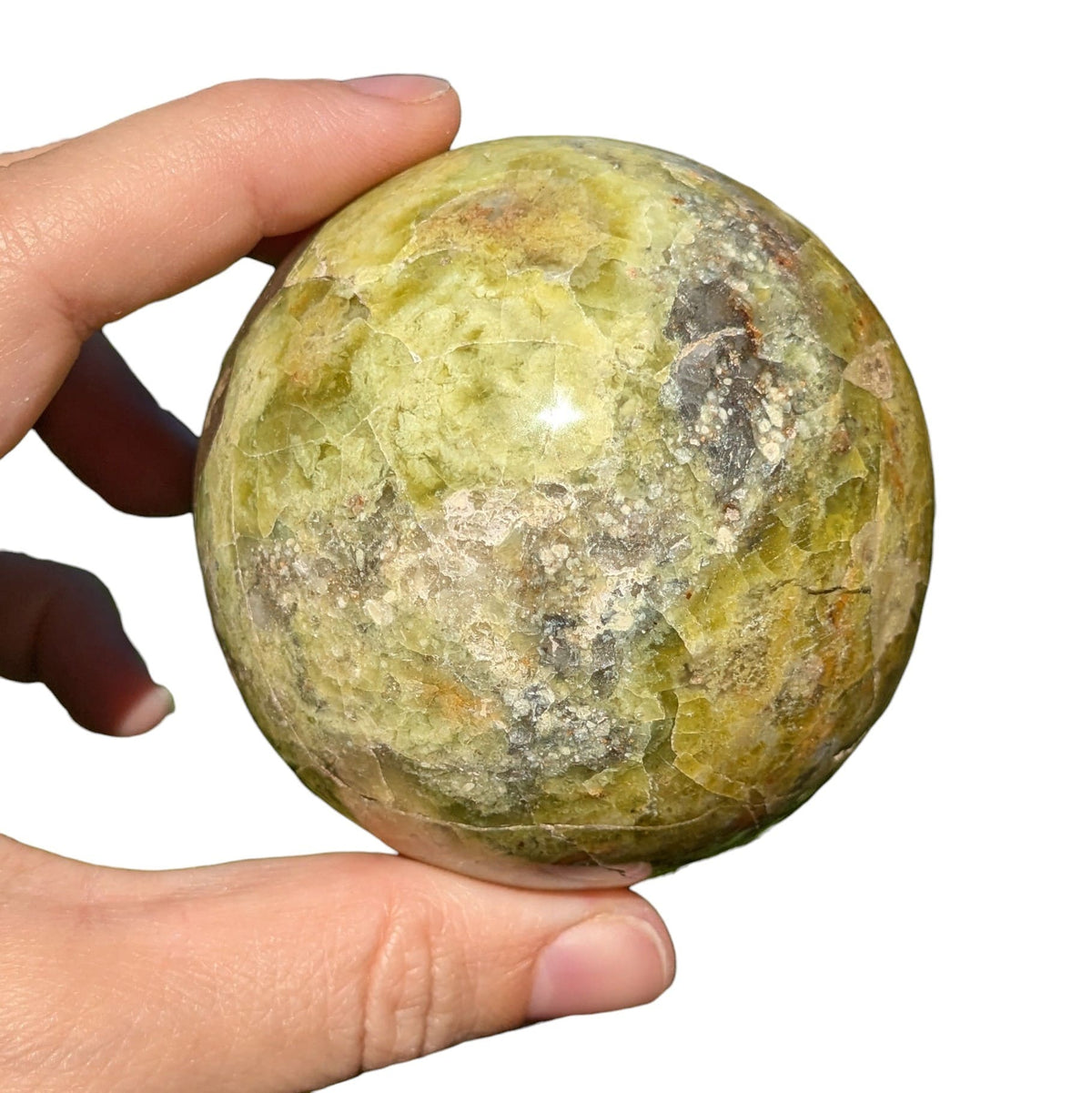 Sphère opale verte
