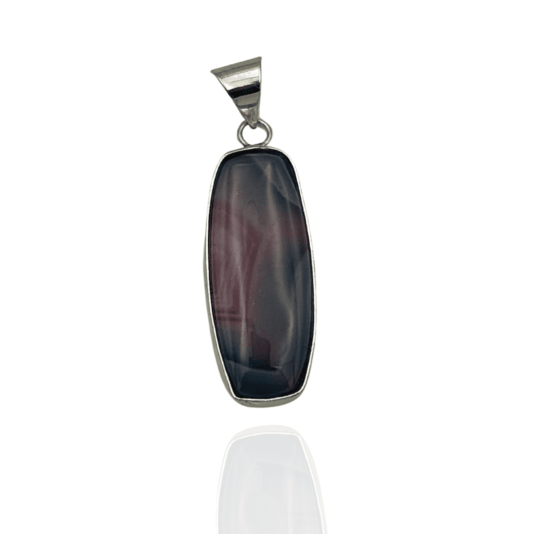 Pendentif Agate du Botswana Rouge – Stabilité et Vitalité