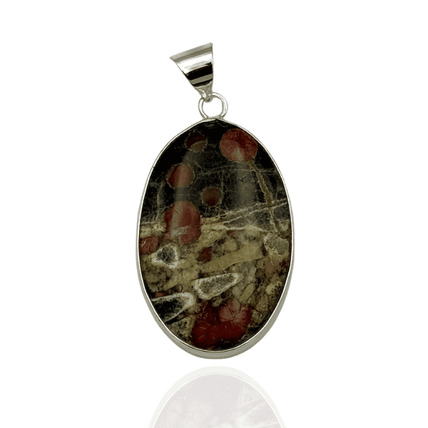 Pendentif Obsidienne Acajou Naturelle – Pierre Du Mexique 29,5 Carats – Collier Minéraux Brut