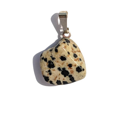 pendentif pierre jaspe dalmatien