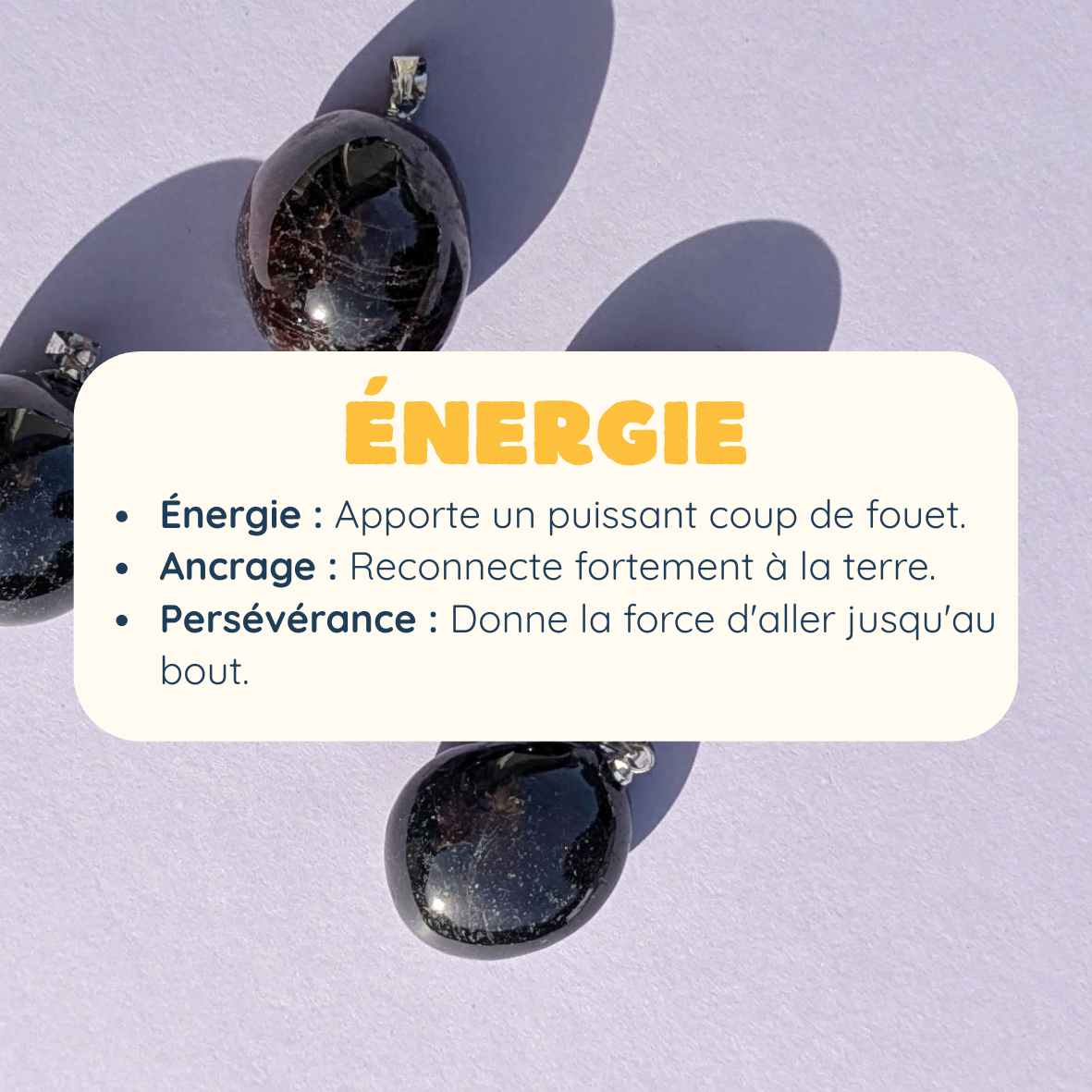 Pendentif en Grenat Roulée – Passion et Vitalité