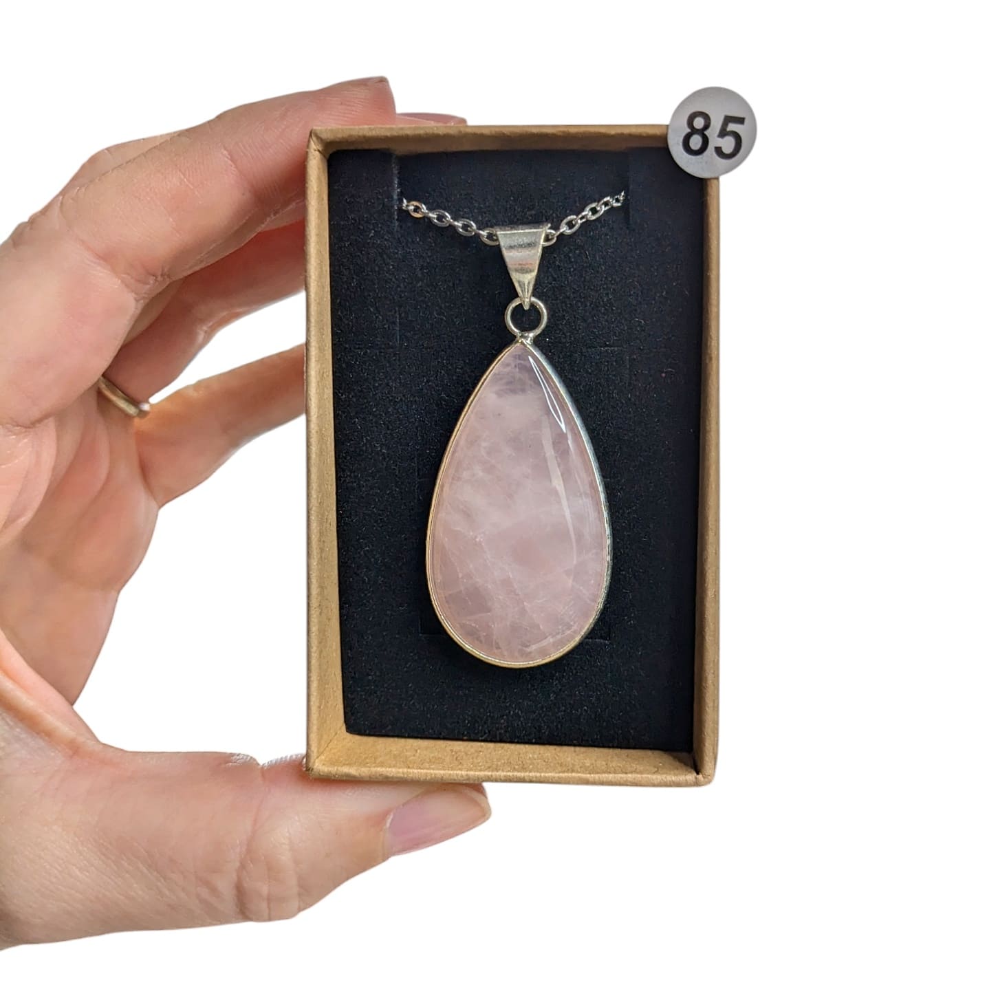 Pendentif Quartz Rose