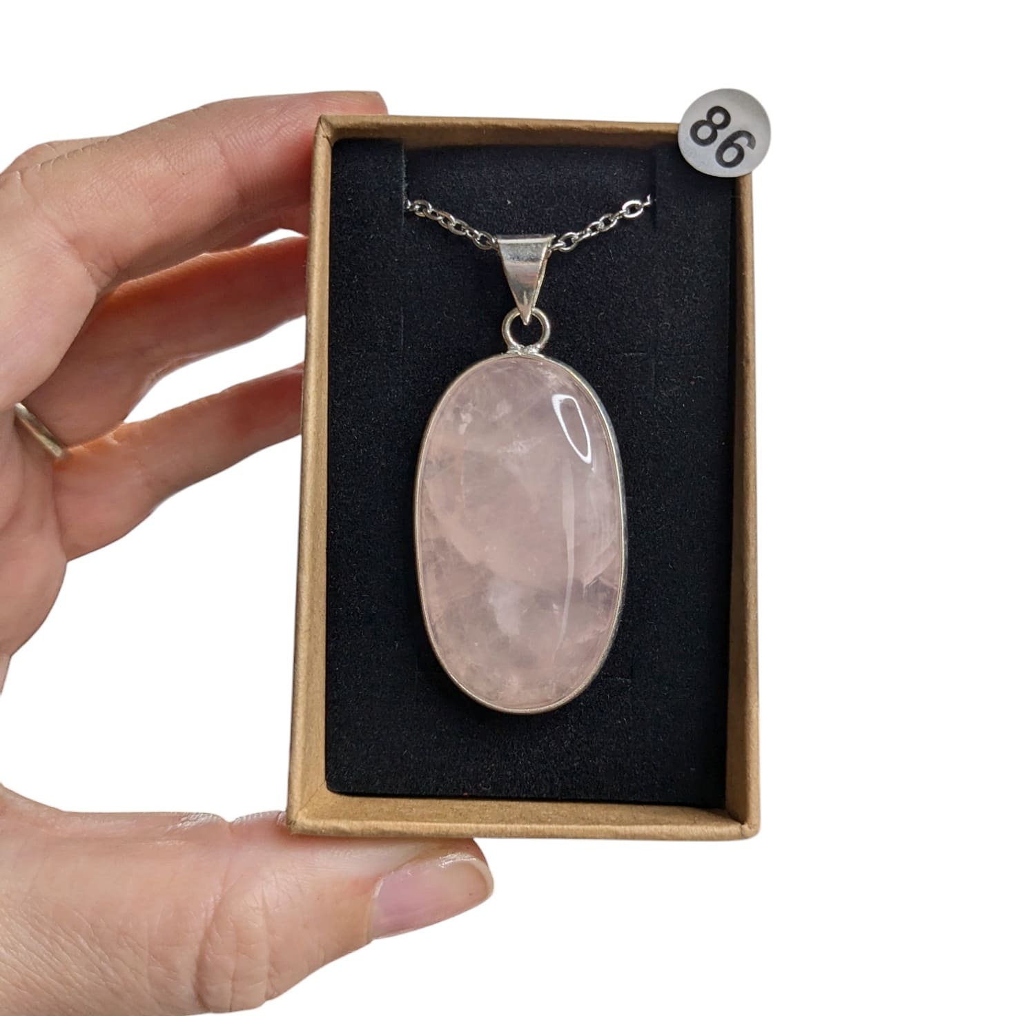 Pendentif Quartz Rose