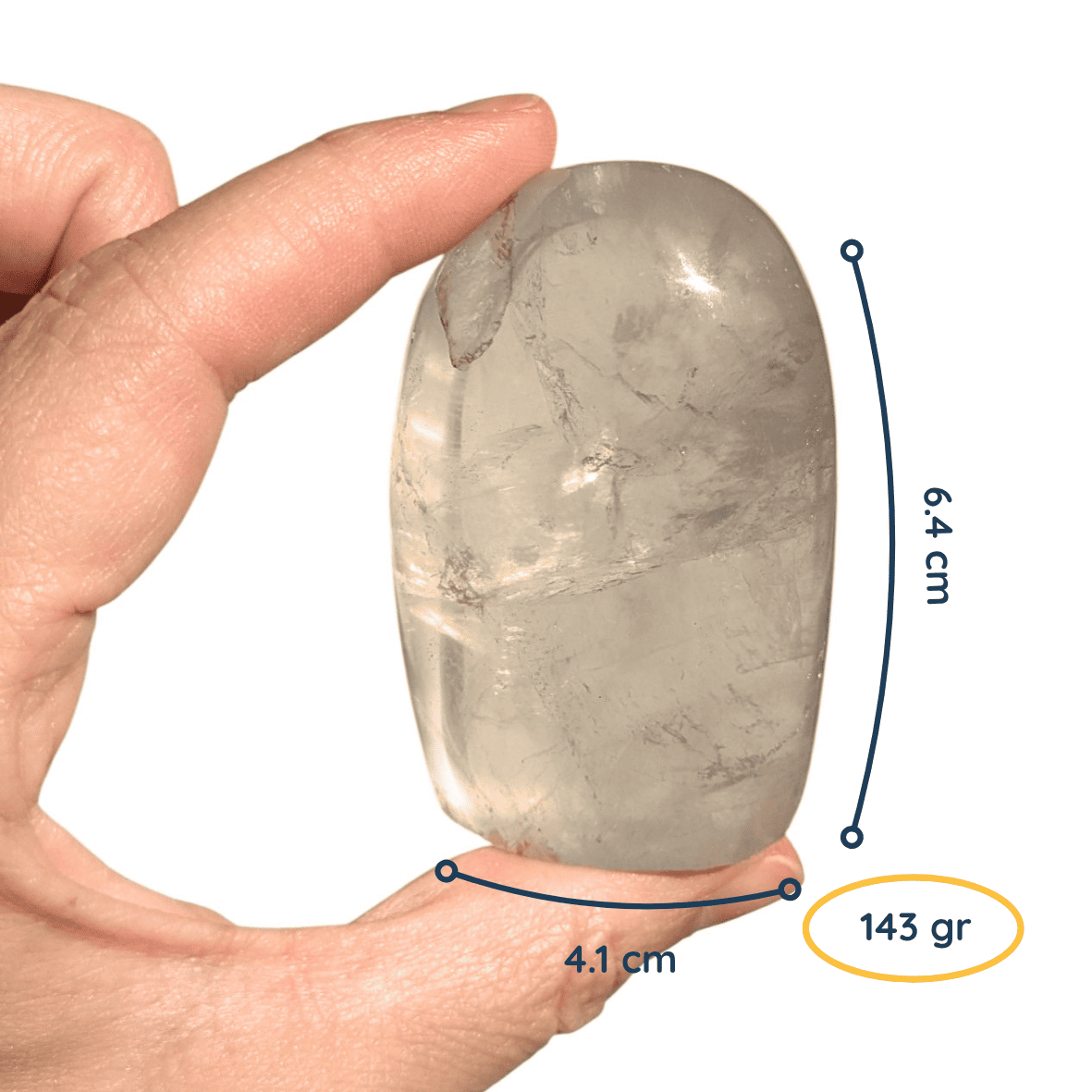 petite forme libre cristal de roche naturel