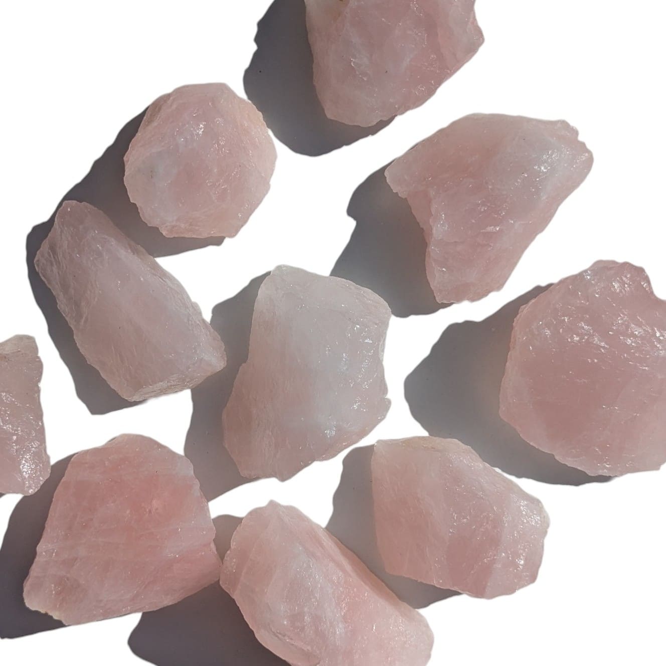 quartz rose pierre brute