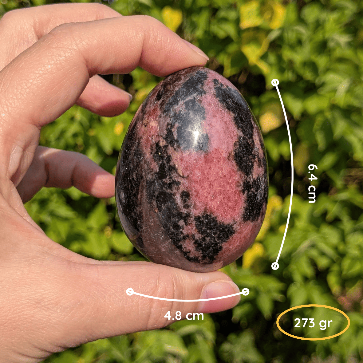 Oeuf rhodonite