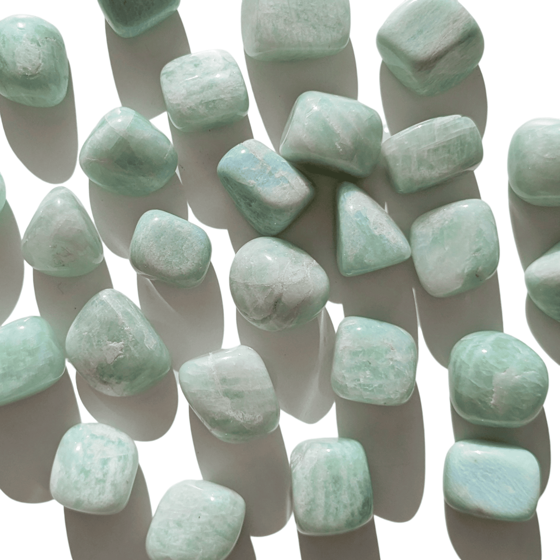 pierre roulée en amazonite