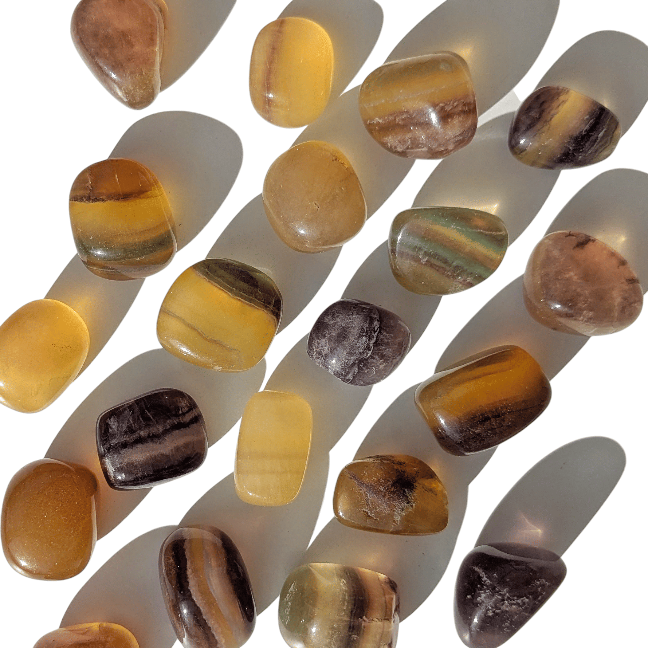 pierre roulée en fluorite