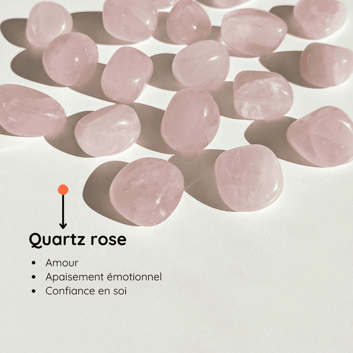pierre naturelle en quartz rose