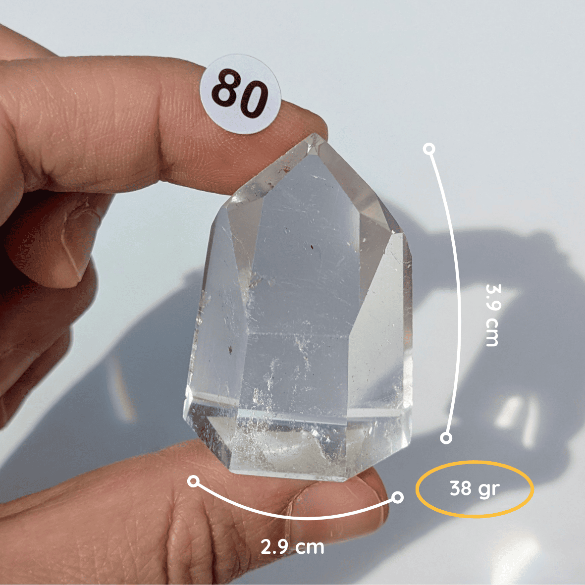Pointe en Cristal de Roche – Clarté & Amplification énergétique