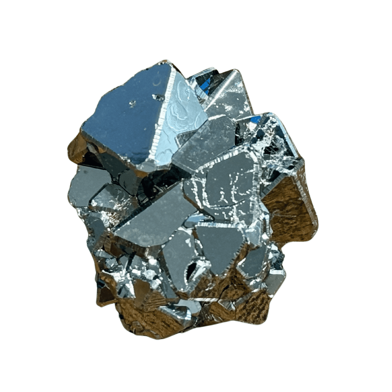 Pyrite octahedre du Pérou Huanzala