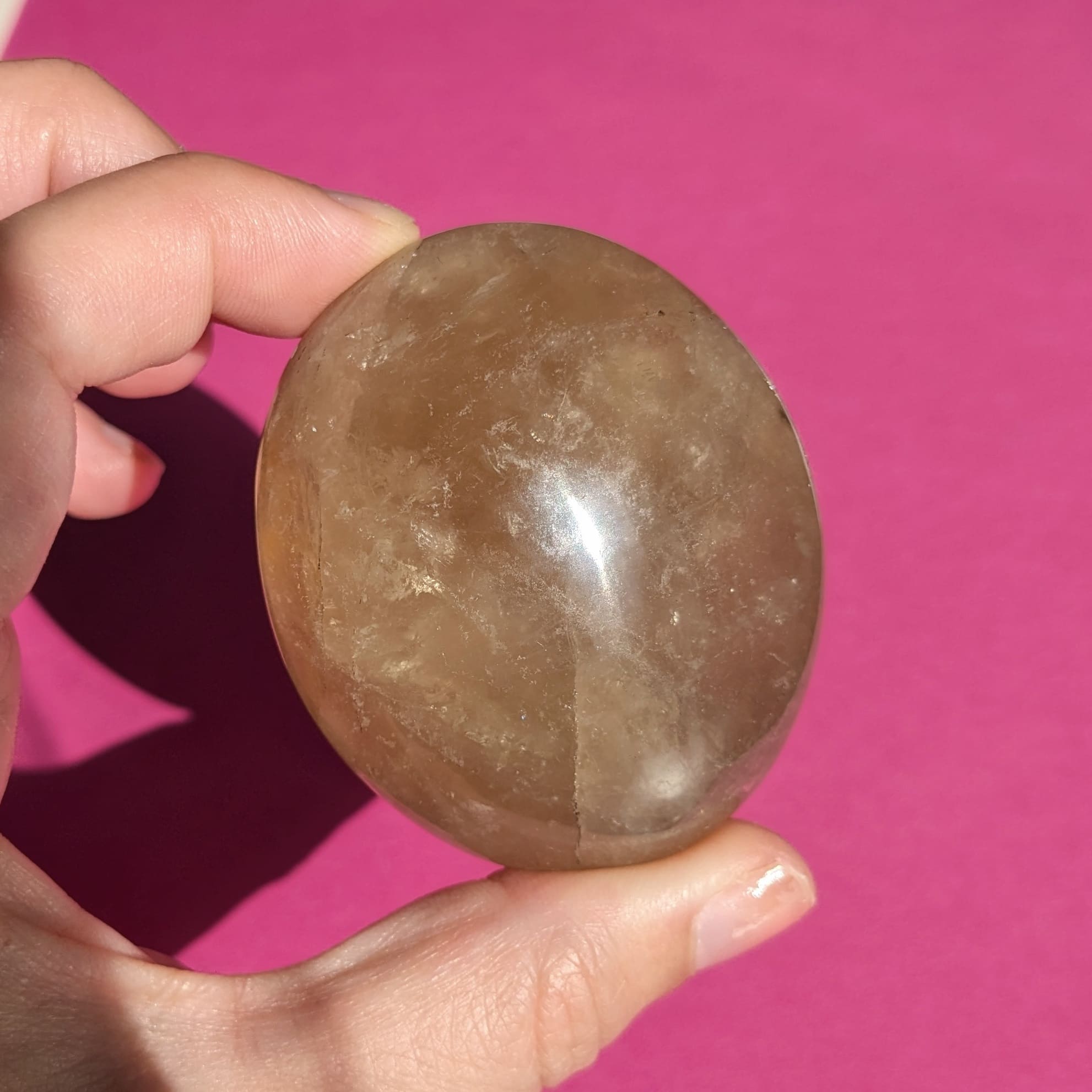 pierre naturelle quartz fumé galet
