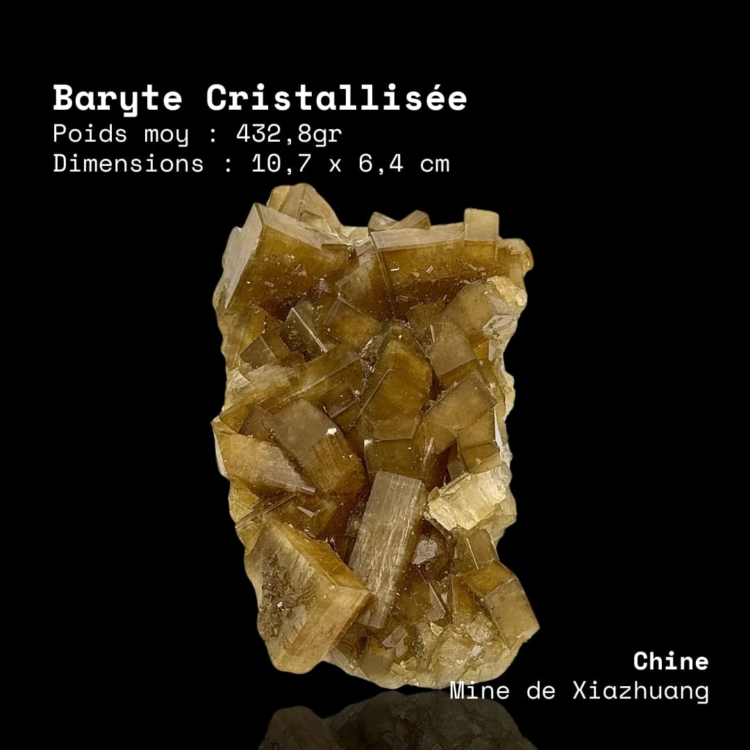 Baryte Dorée Cristallisée (Chine)