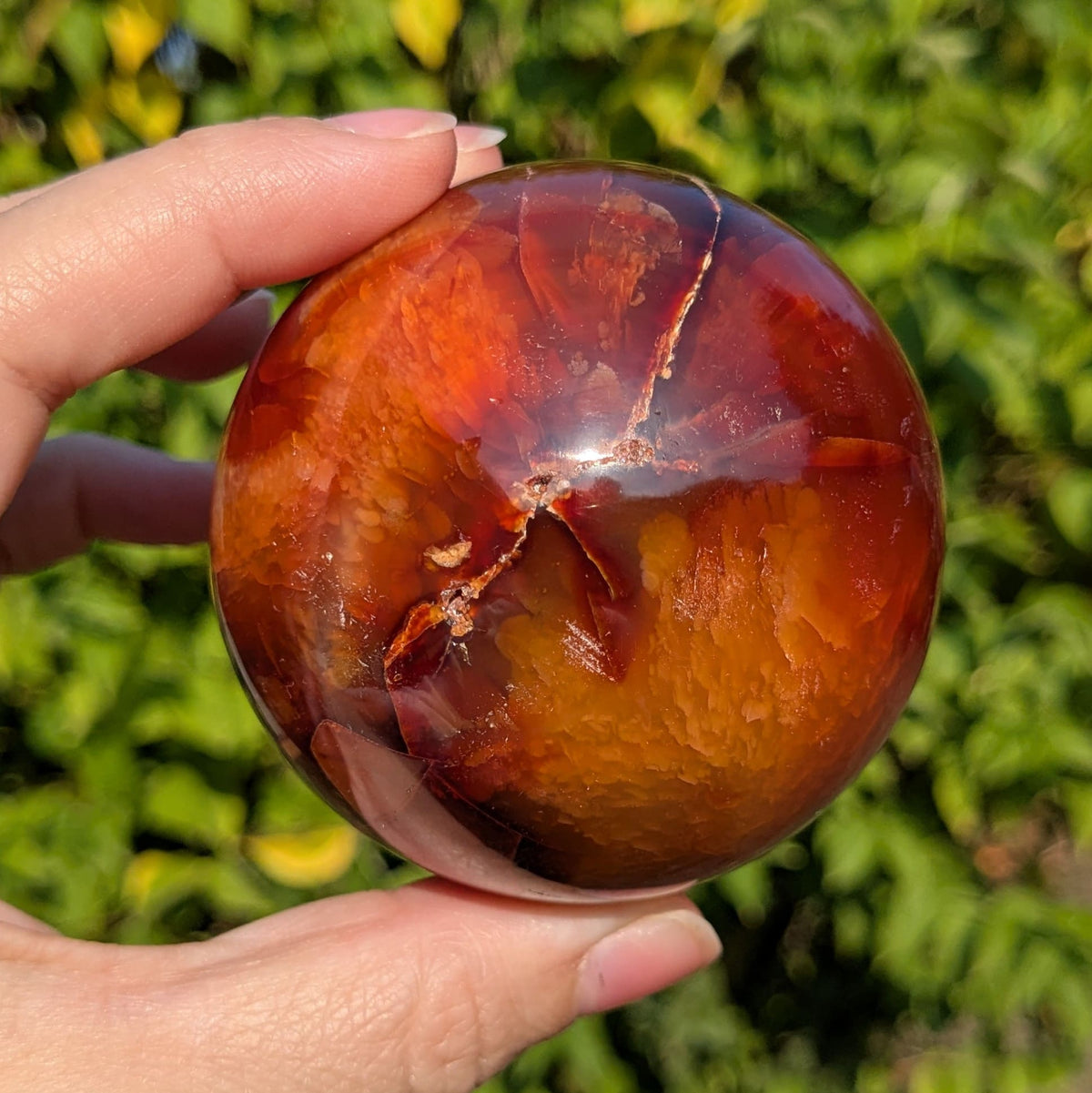 Sphère cornaline