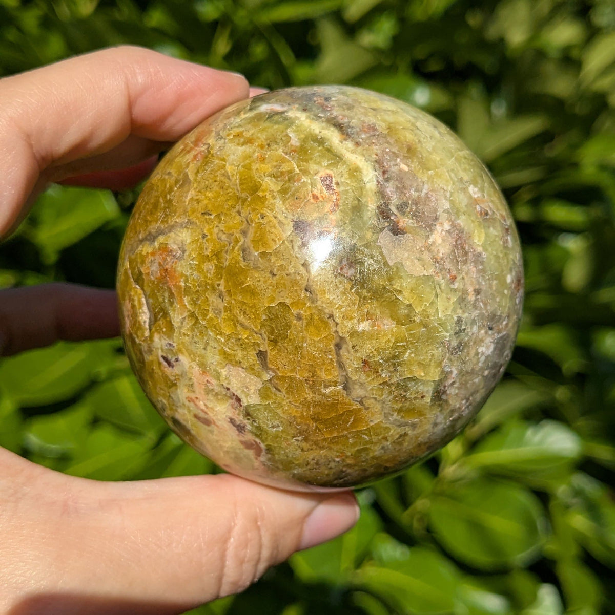 Sphère opale verte