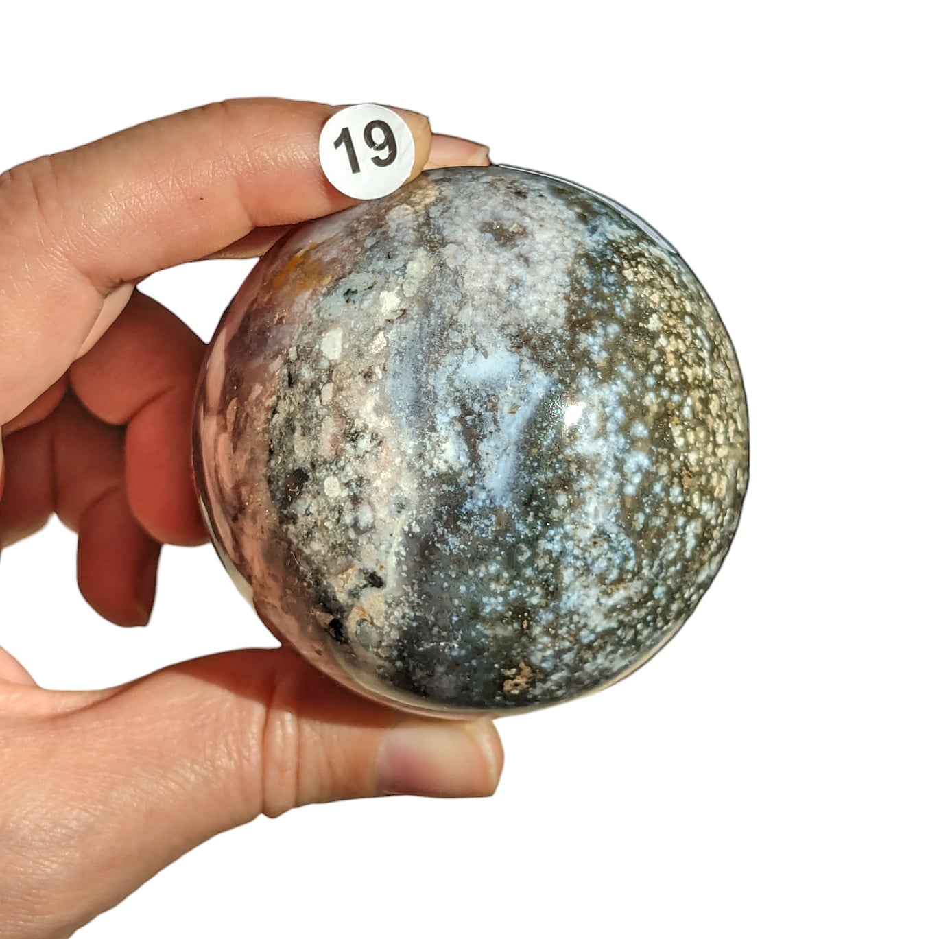 Sphere jaspe orbiculaire N°19