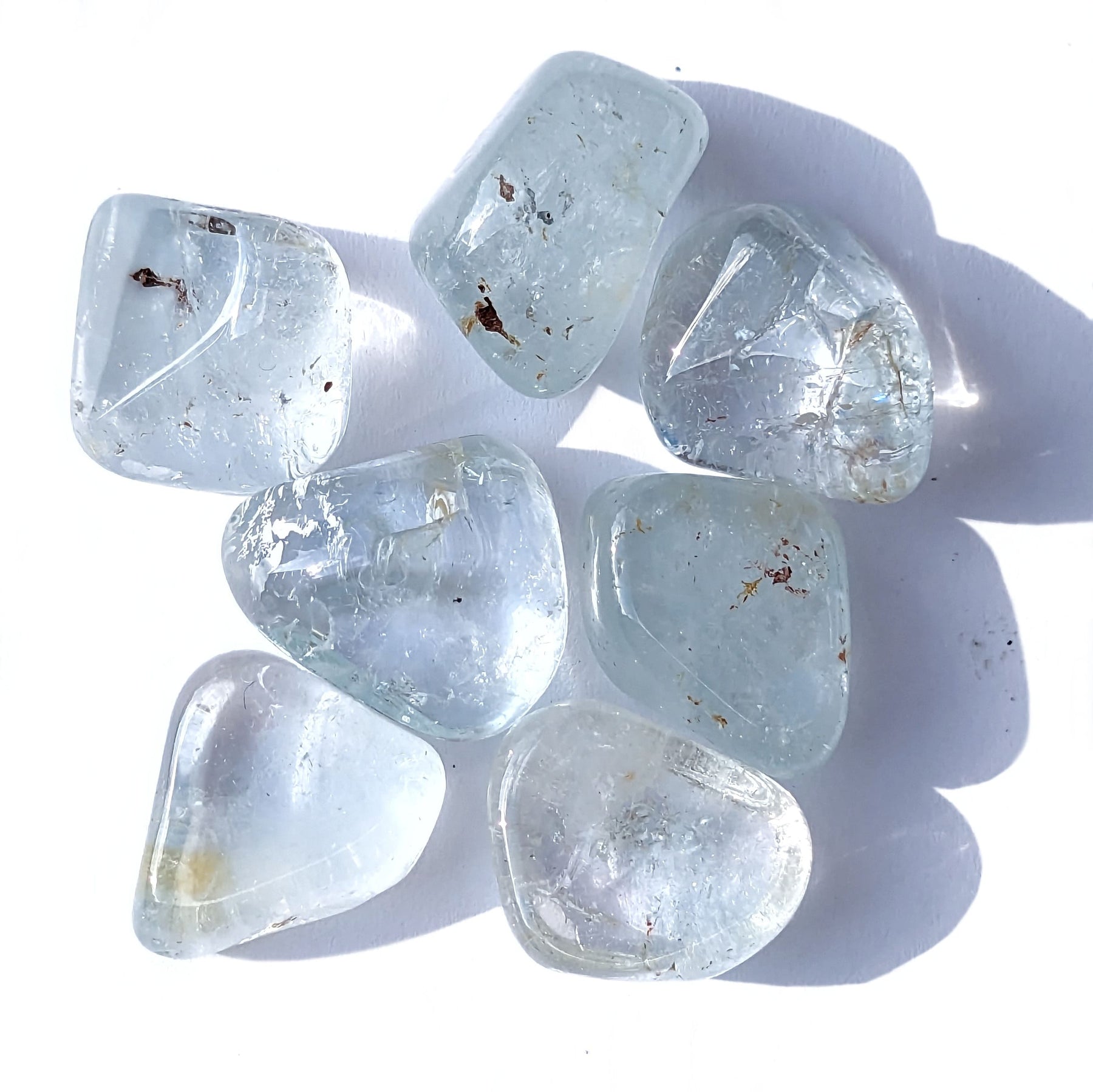 Pierres roulées de Topaze bleue naturelles