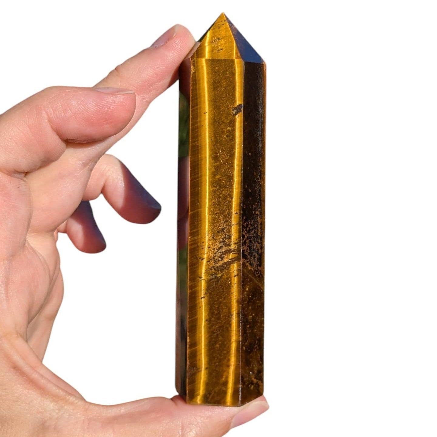 Pointe en oeil de tigre
