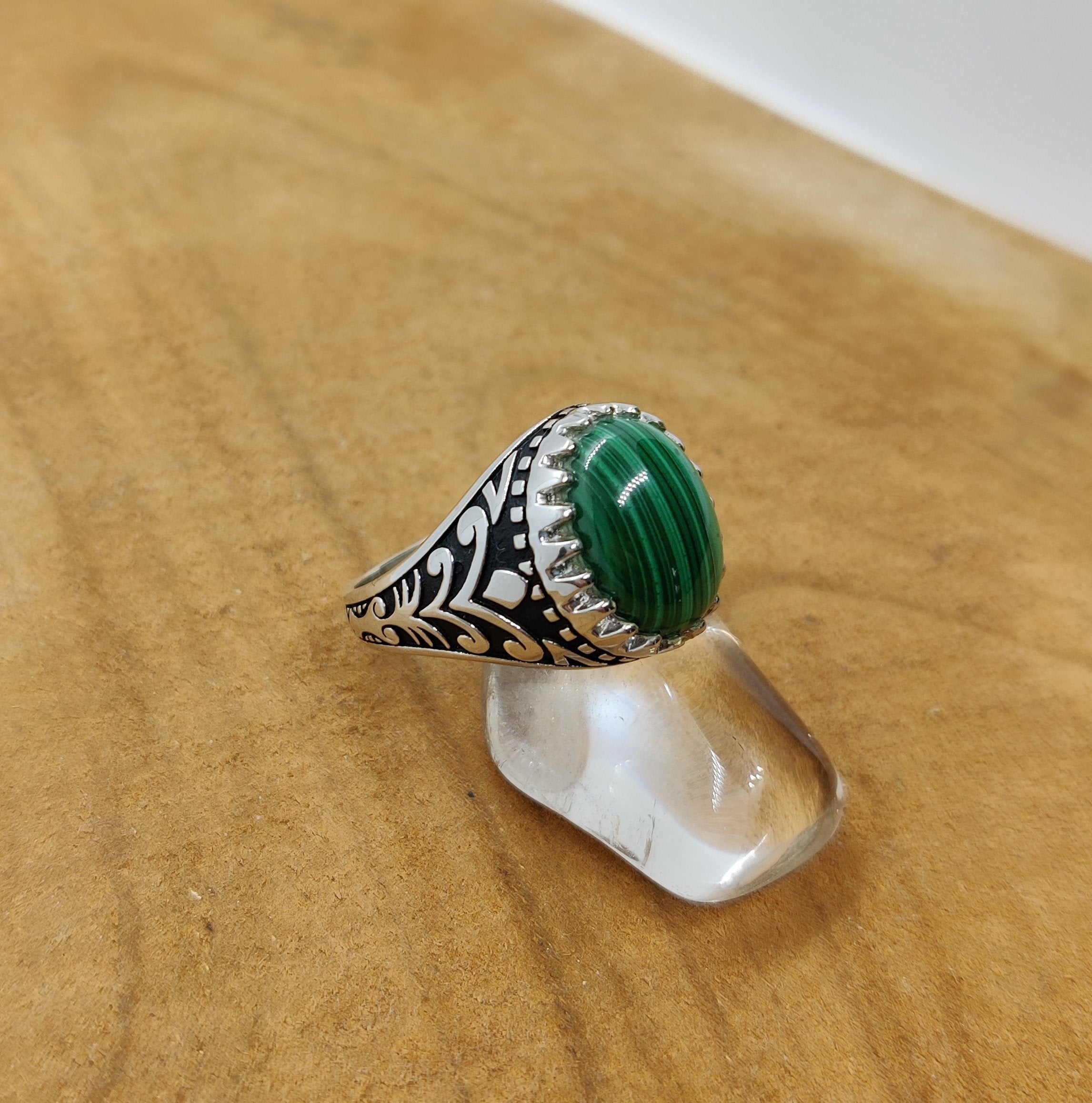 Bague discount malachite homme