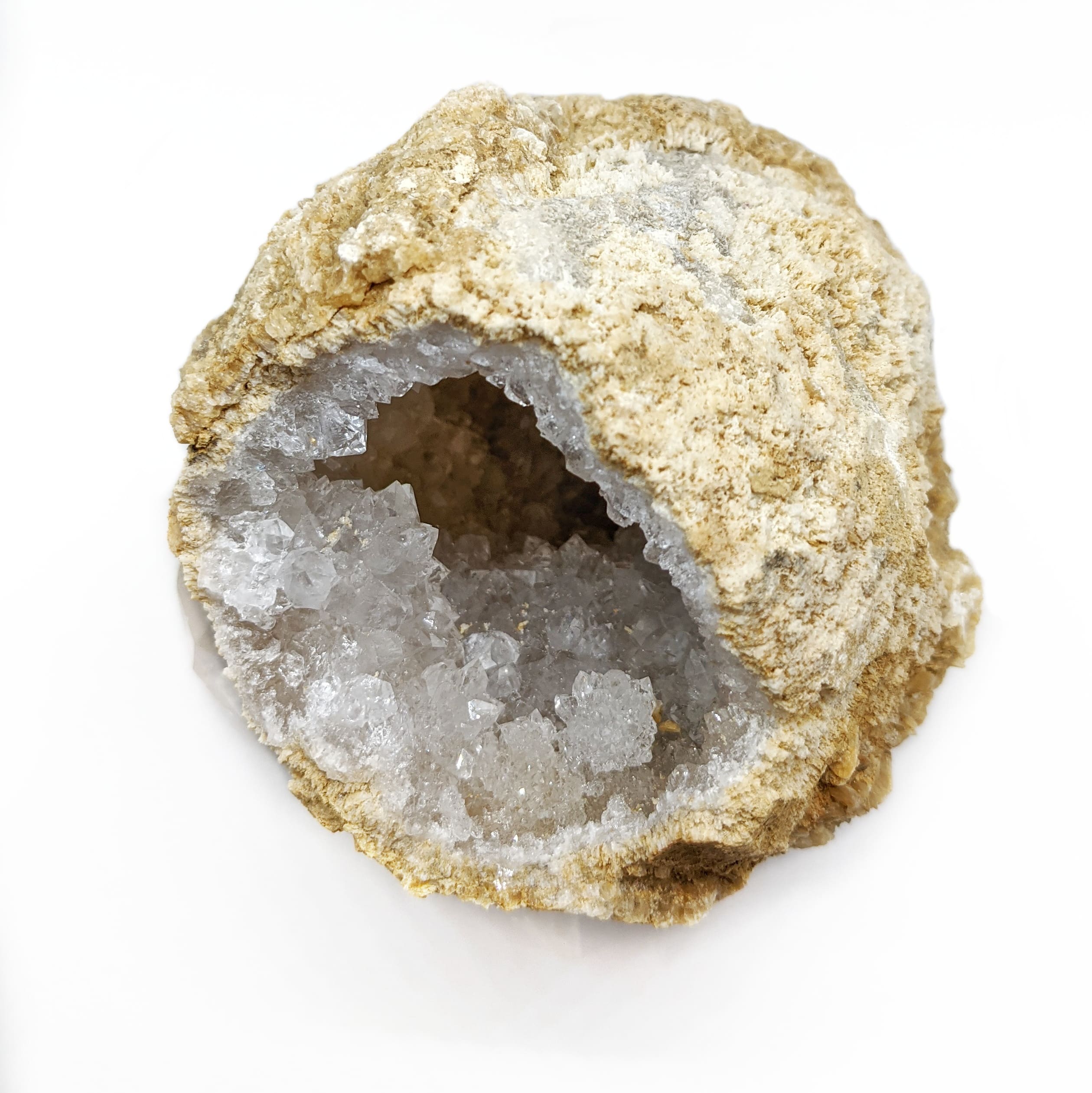 Géode de cristal de roche de plus de 400grammes