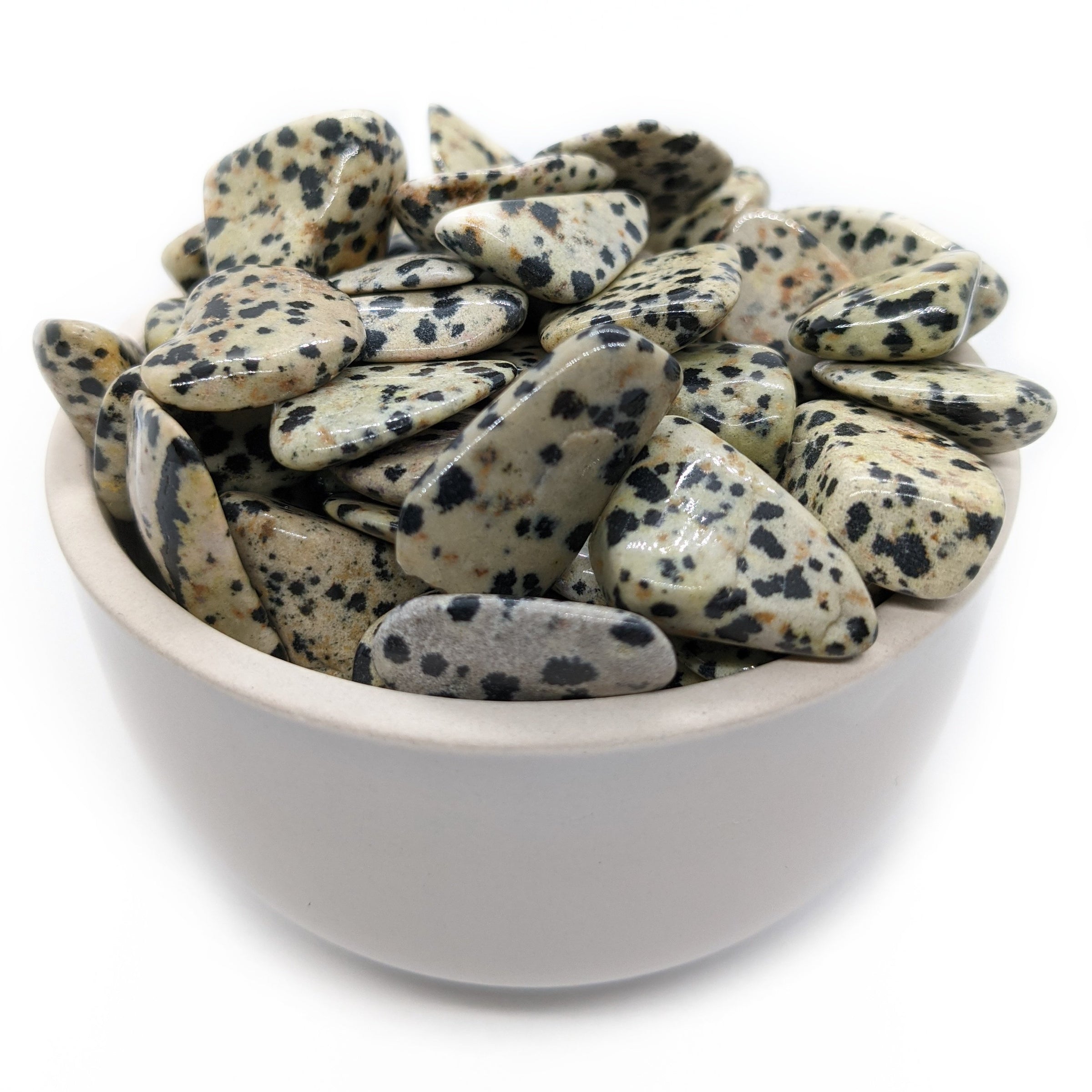 Bijoux et pierres en jaspe dalmatien