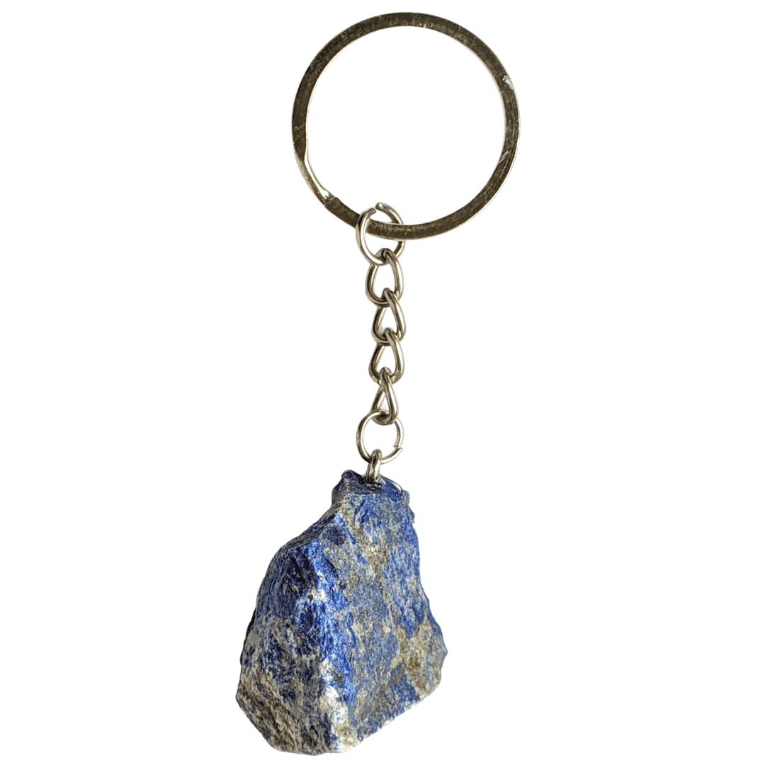 porte clefs pierre brute lapis lazuli