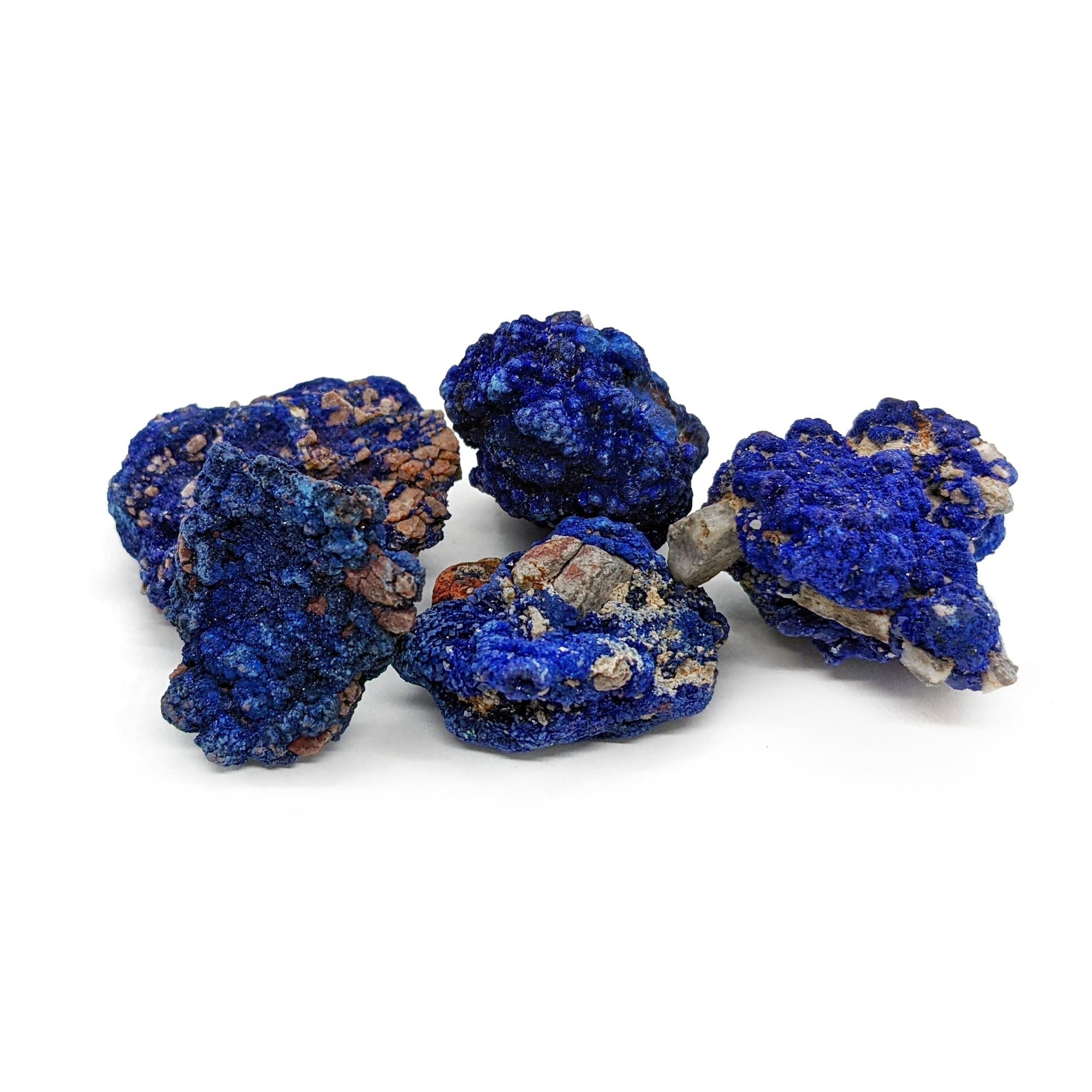 Bijoux et pierres en azurite