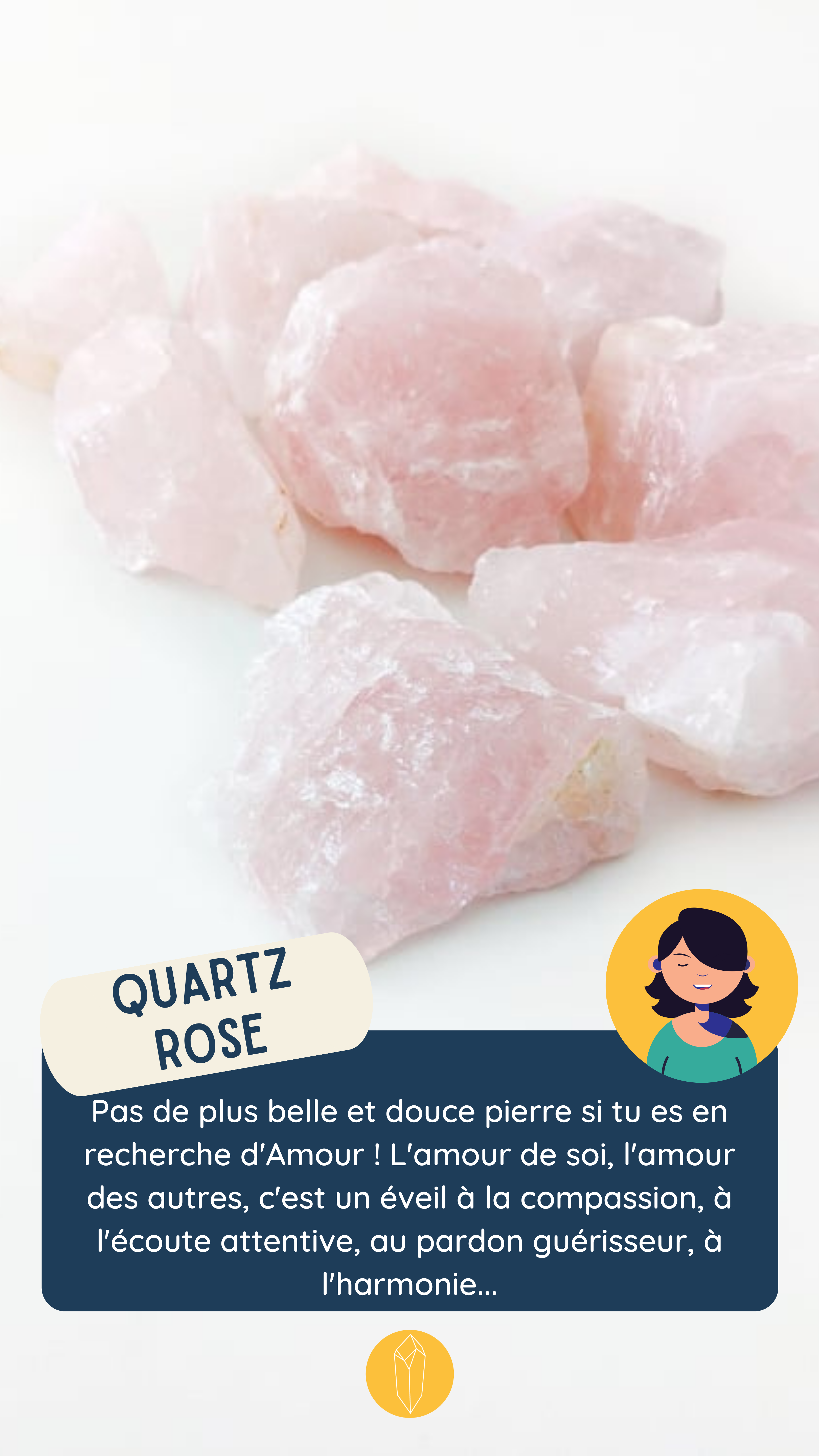 bienfaits galet quartz rose