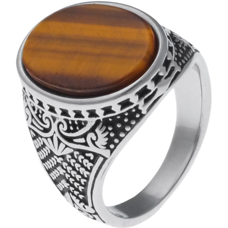 Bague homme pierre naturelle sale