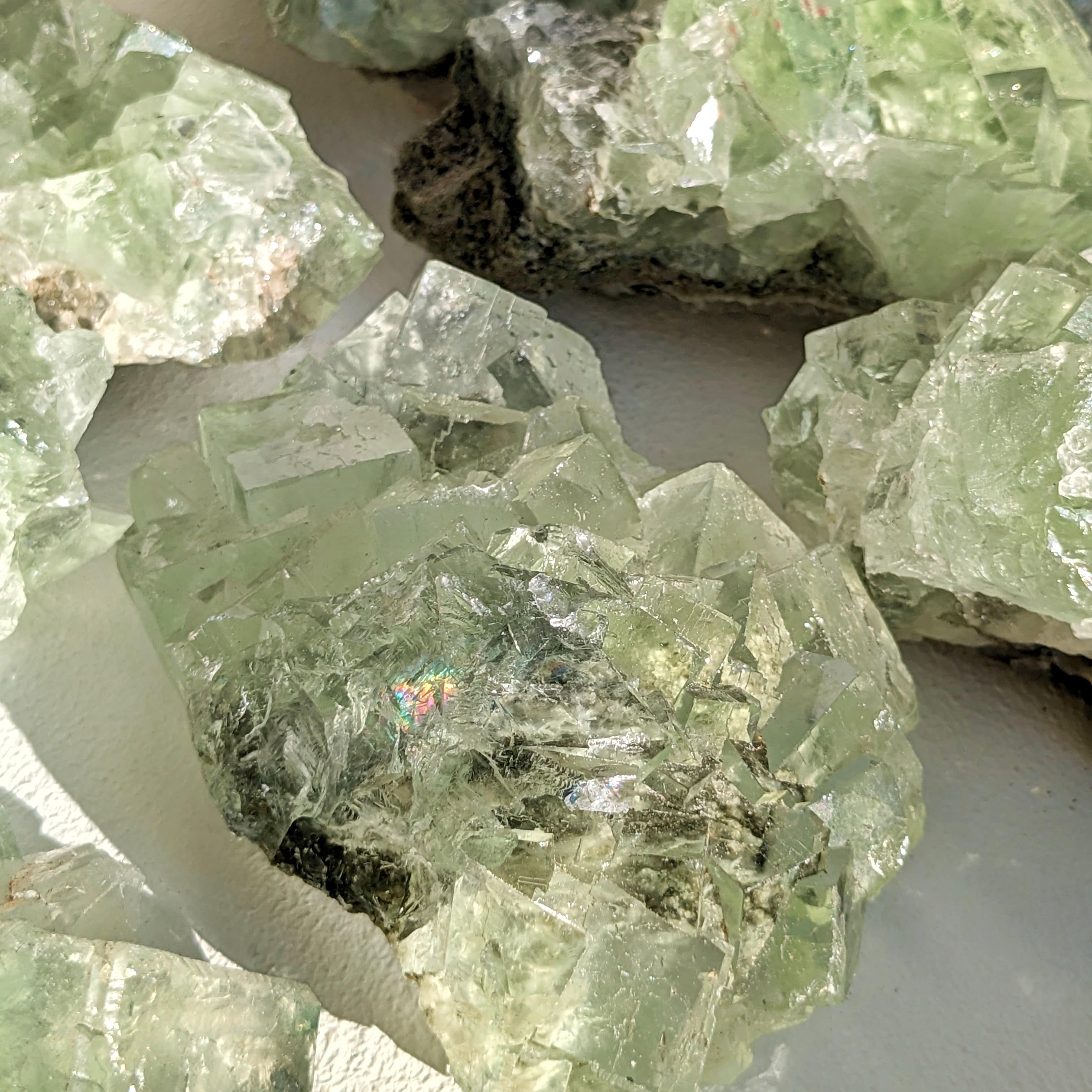 cristaux fluorine brute