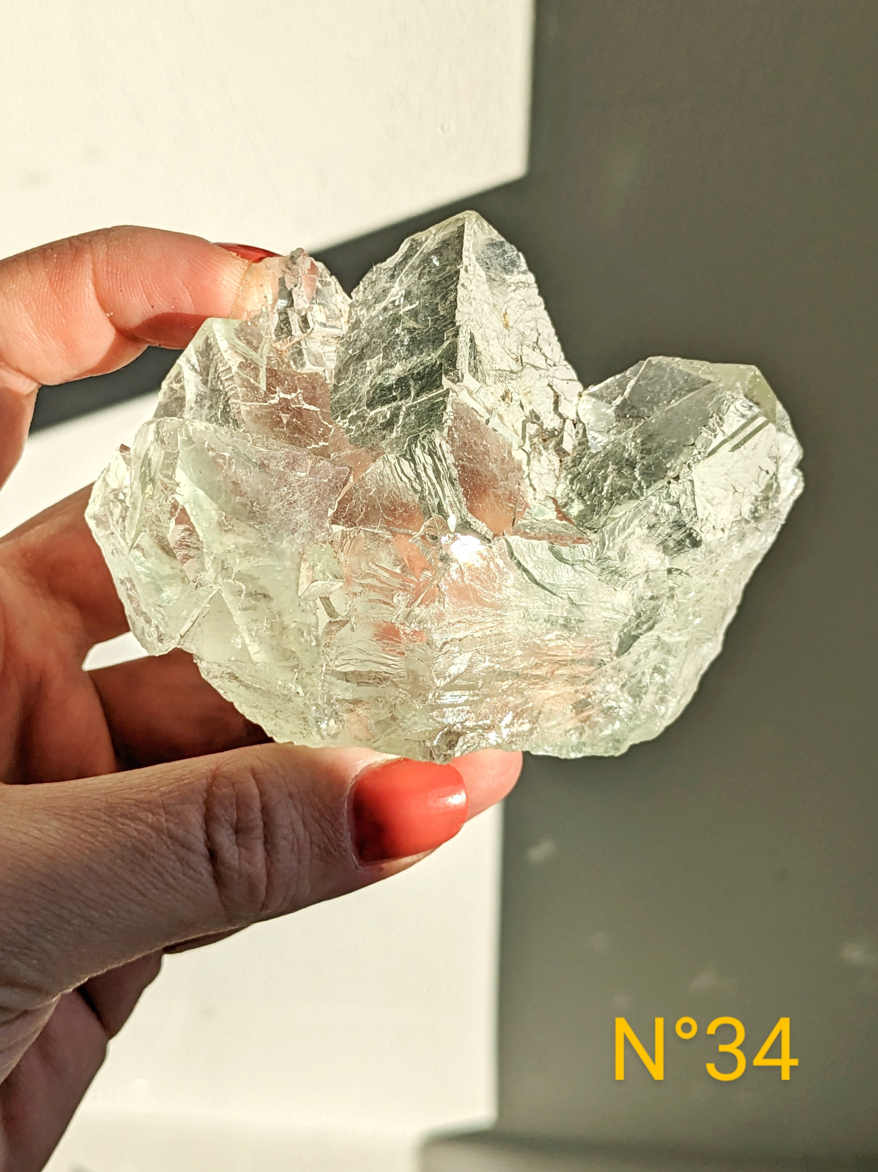 cristaux fluorine verte brute de qualité