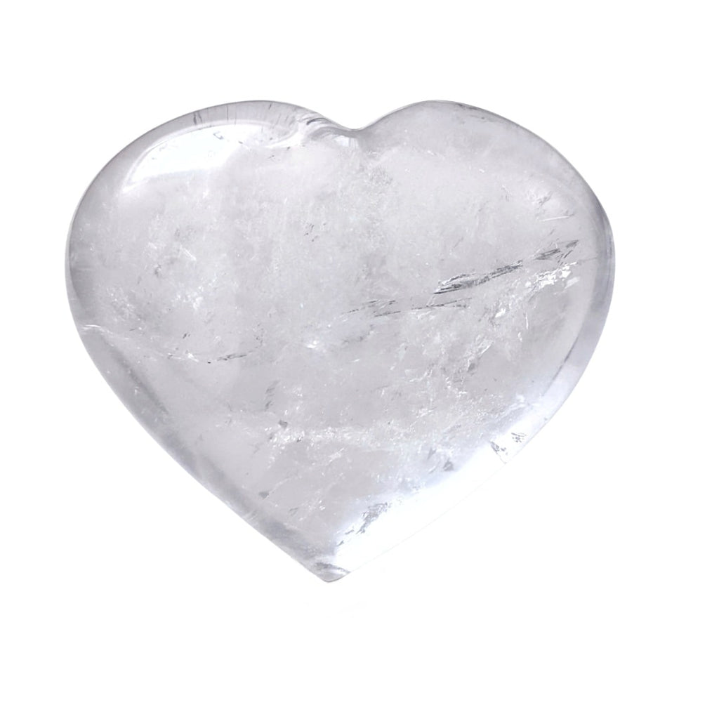 Cristaux Suisse - Coeur Cristal de Roche 4,5 x 4 x 2 cm, bombé